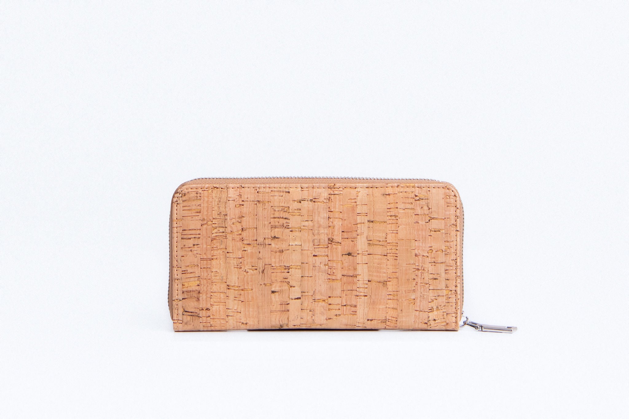 Cork Large Zipper Wallet - Natural