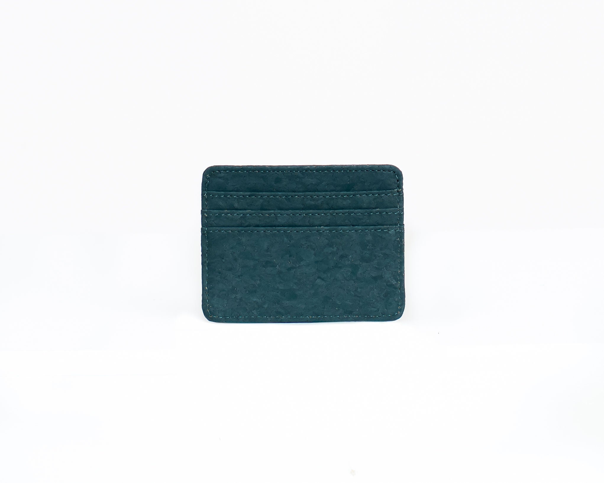 Cork Credit Card Holder -Dark Teal