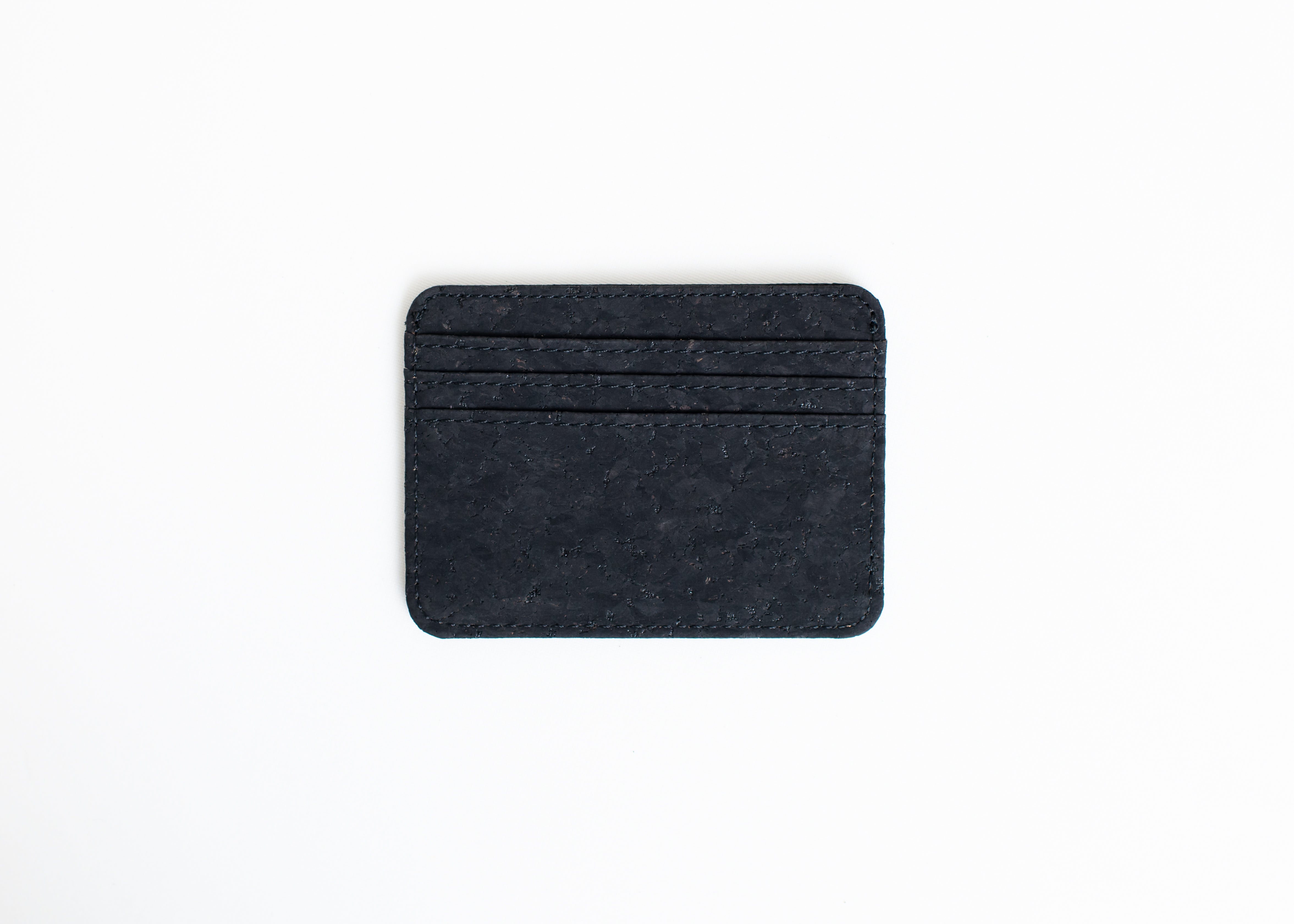 Cork Credit Card Holder -Black