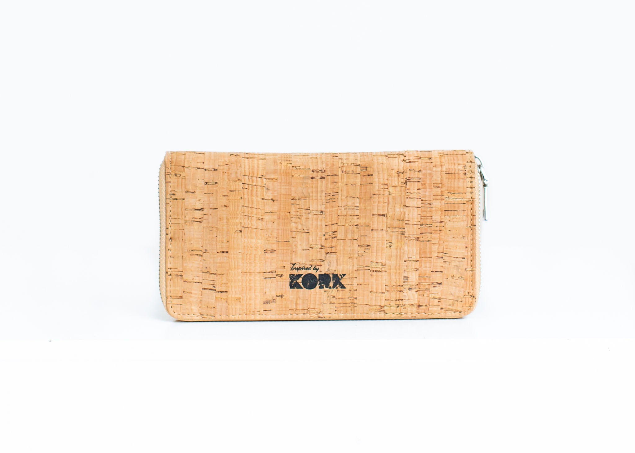 Cork Large Zipper Wallet - Natural
