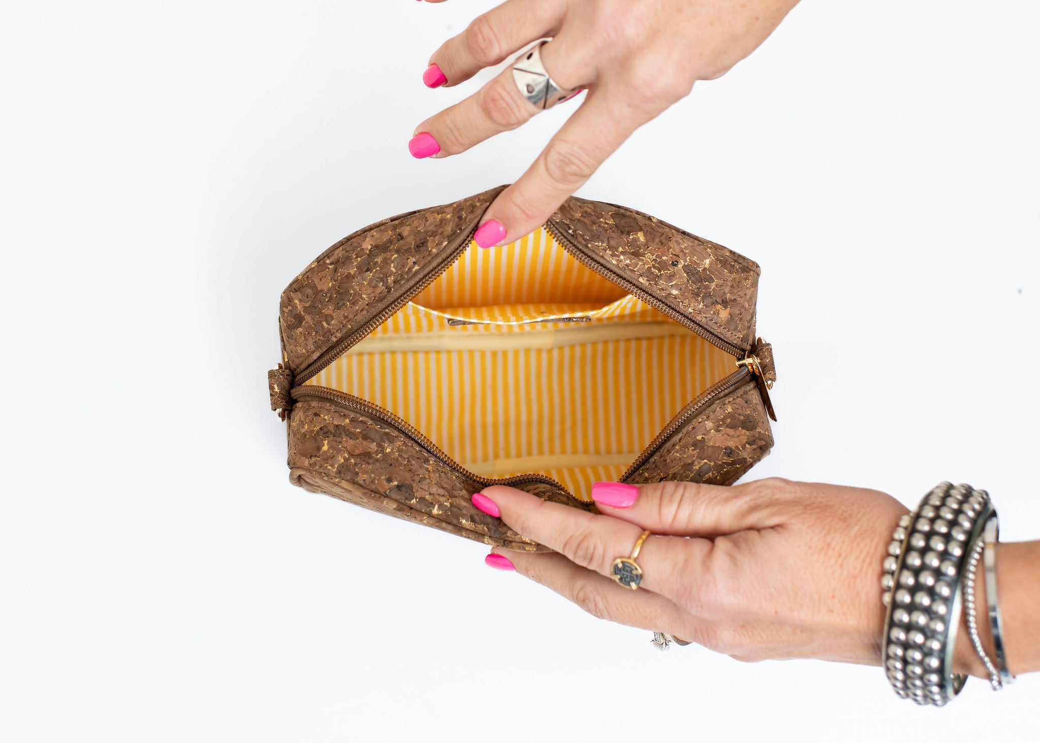 Anastasia Cork Small Crossbody- Espresso w/Gold