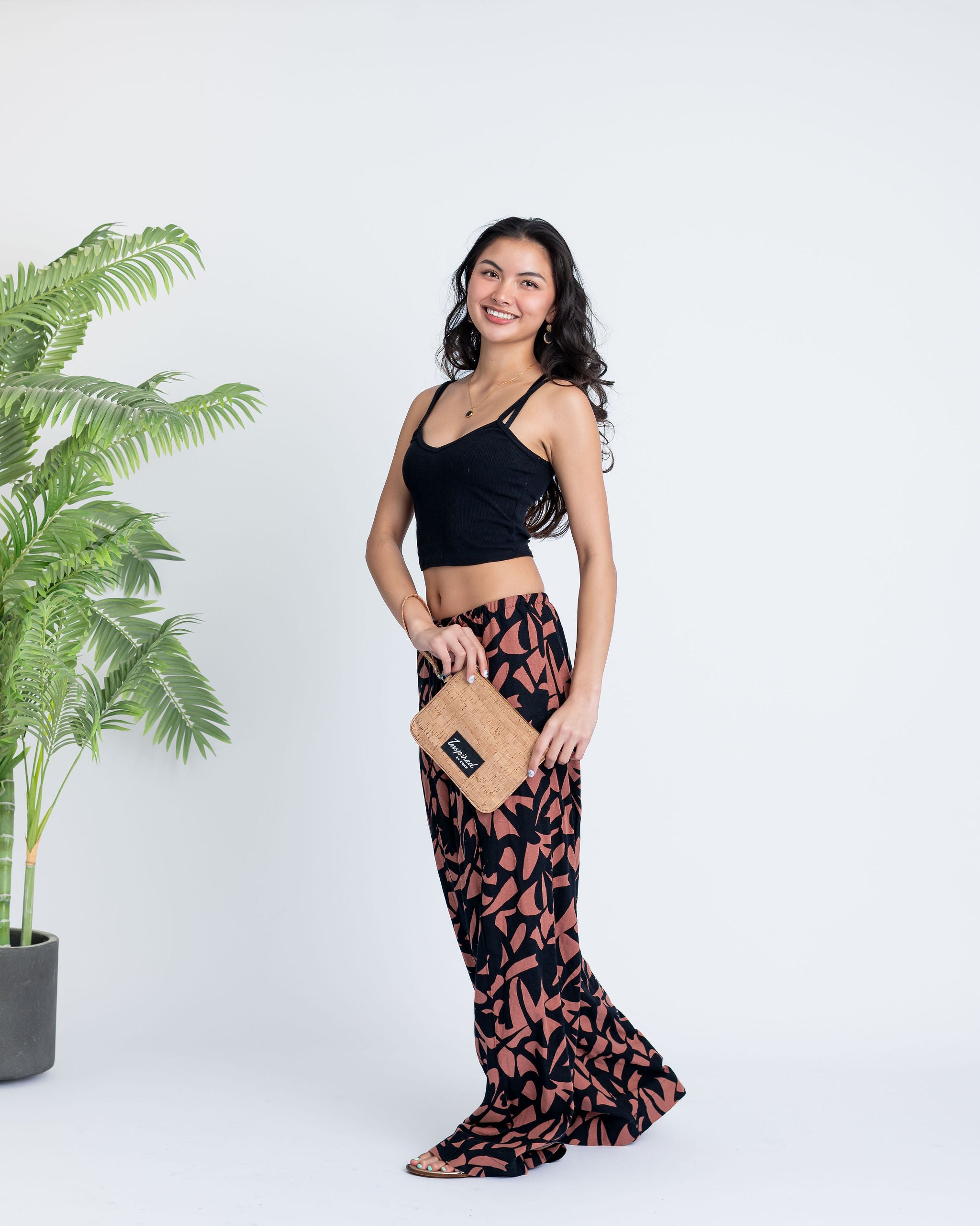 Amelia Cork Wristlet - Natural