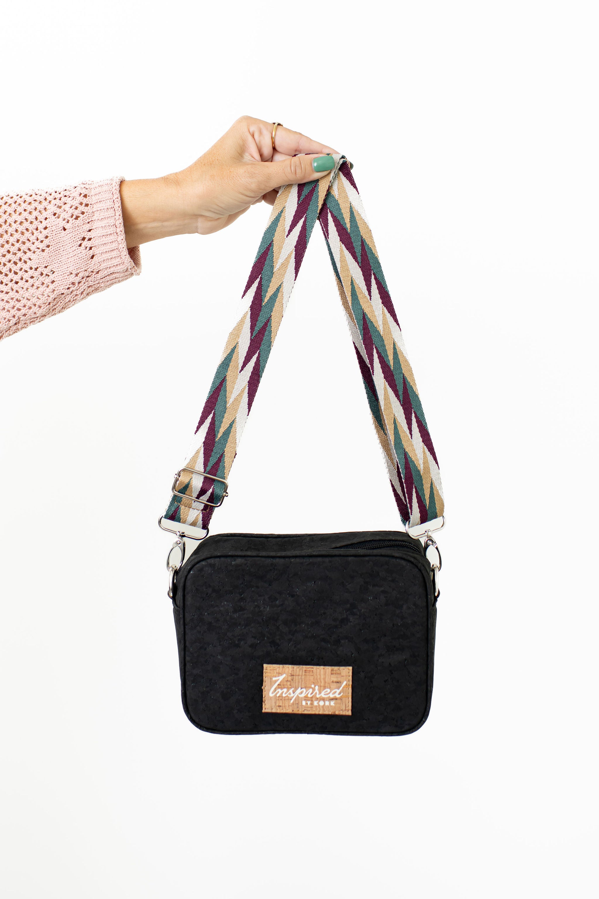 Adjustable Removable Purple & Teal Strap