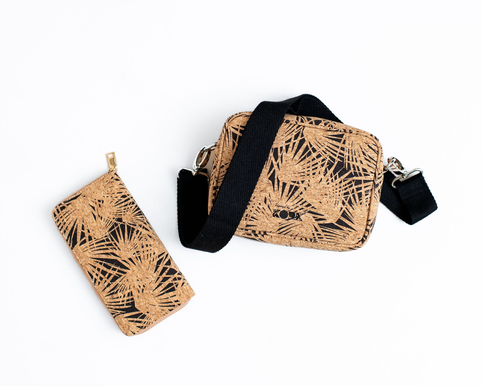Cork Large Zipper Wallet - Palm