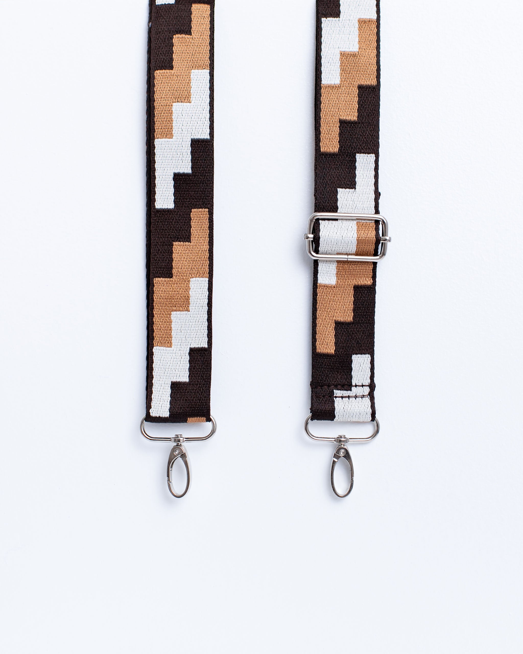 Adjustable Removable Block Brown/Tan/Cream Strap