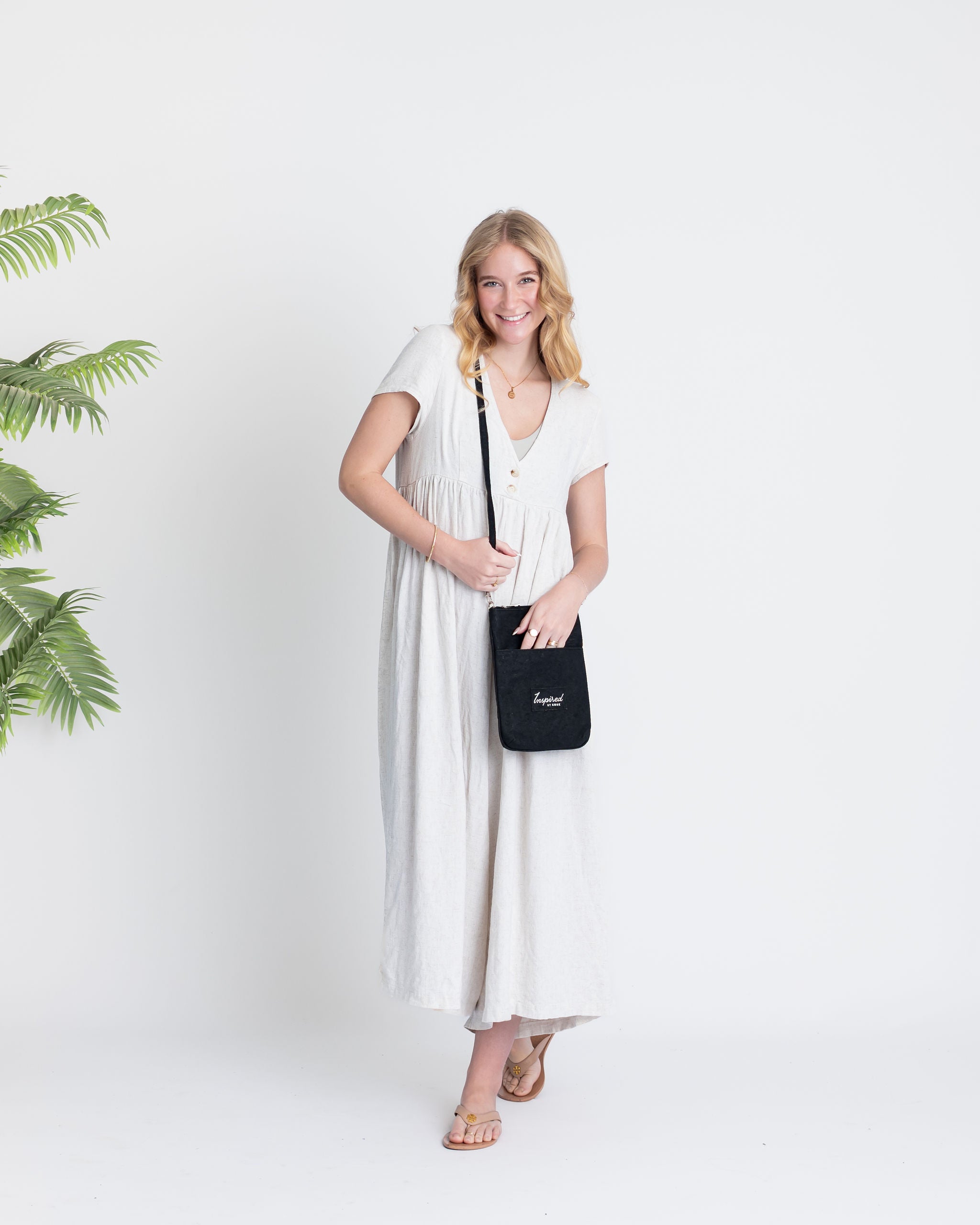 Flagler Cork Crossbody-Black
