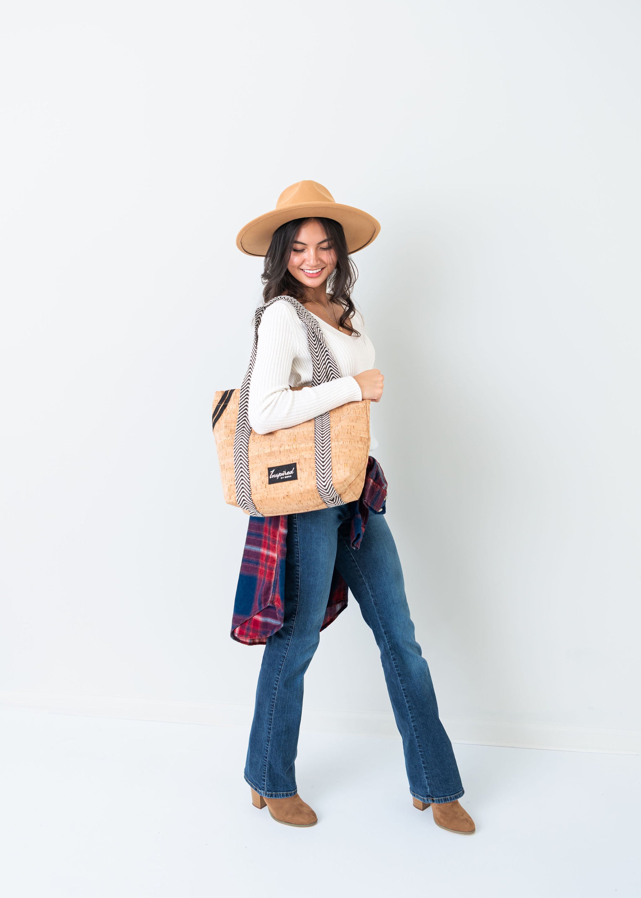 Vilano Cork Convertible Tote Bag - Natural