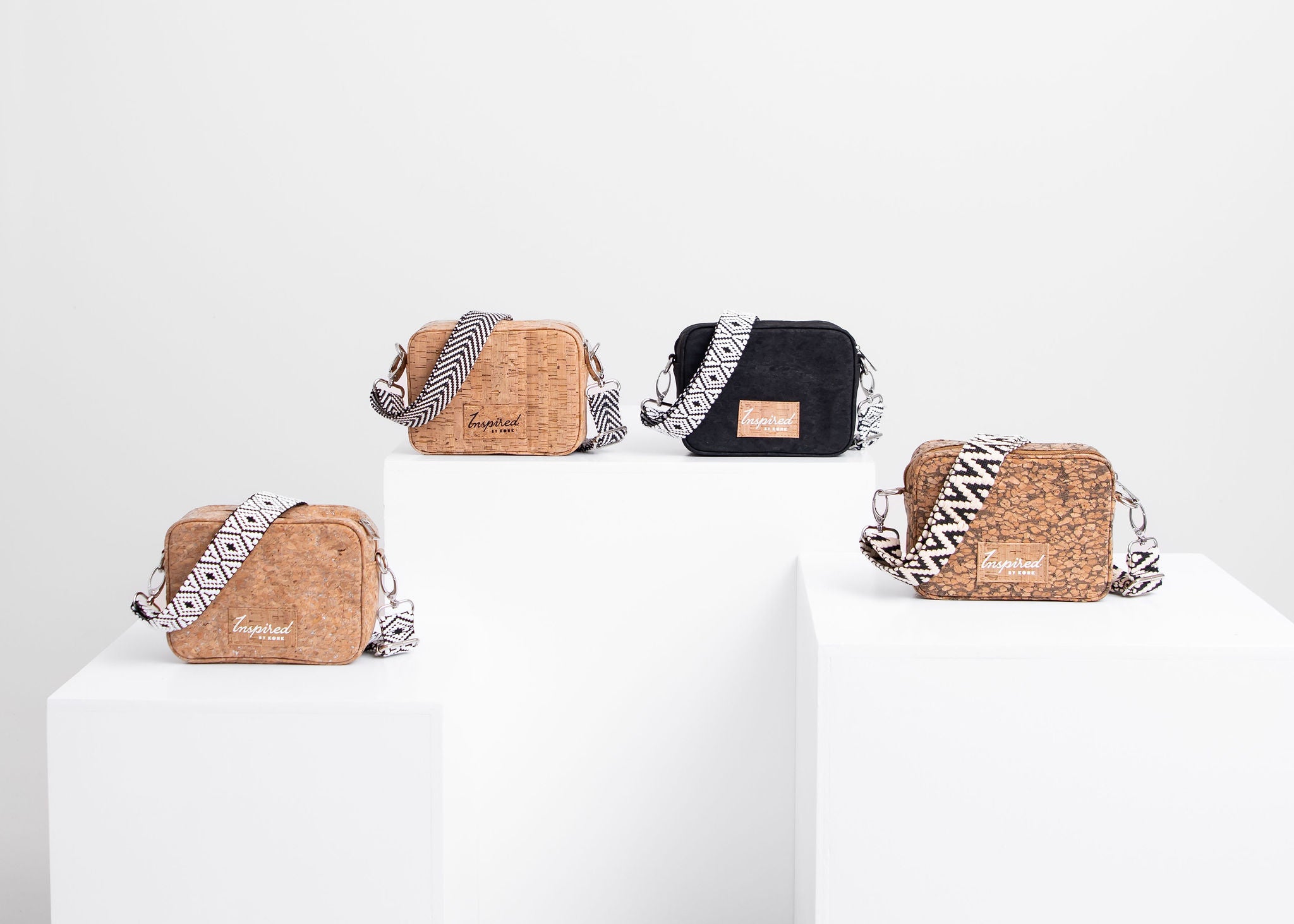 Anastasia Cork Small Crossbody- Silvered