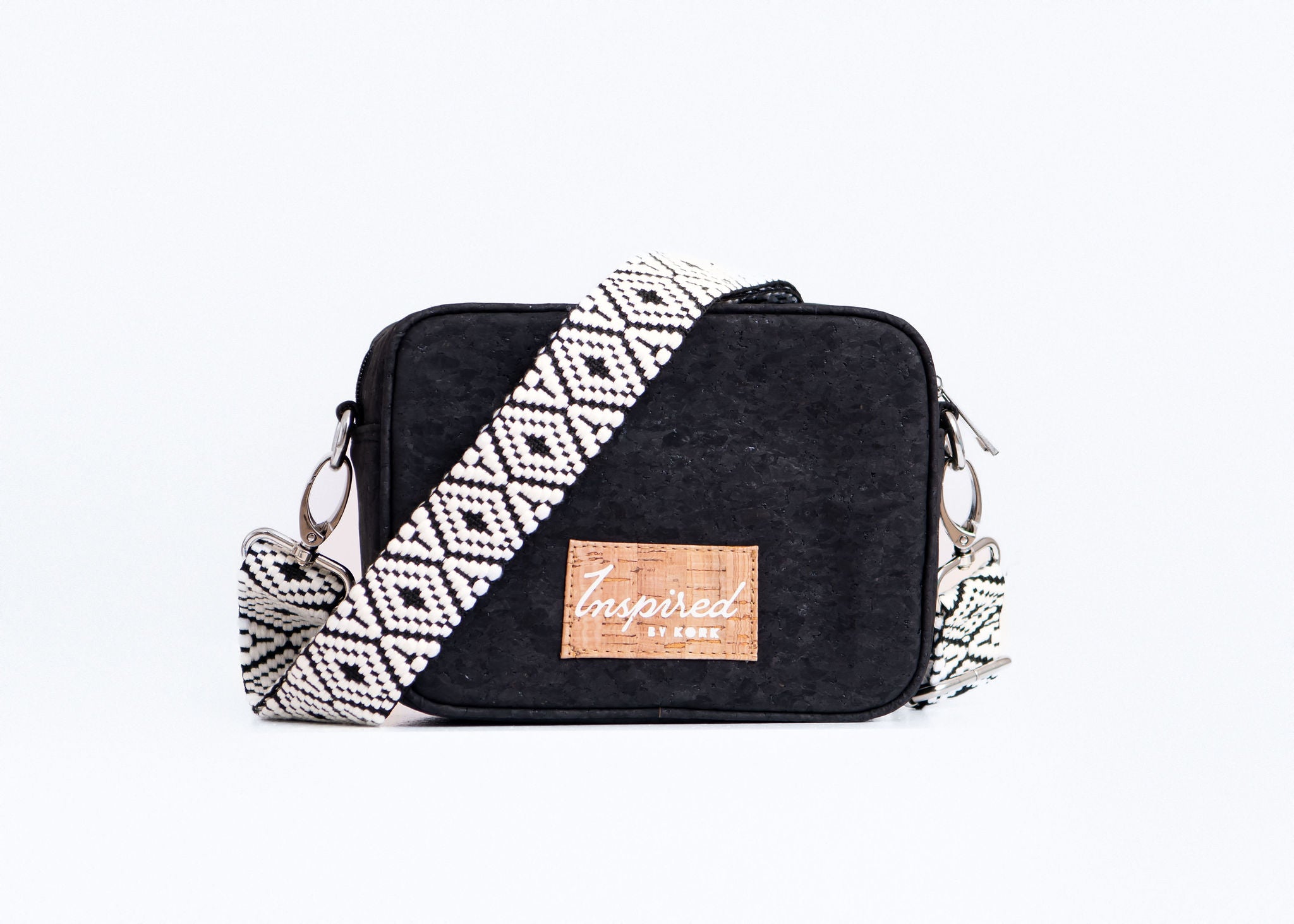 Anastasia Cork Small Crossbody - Black
