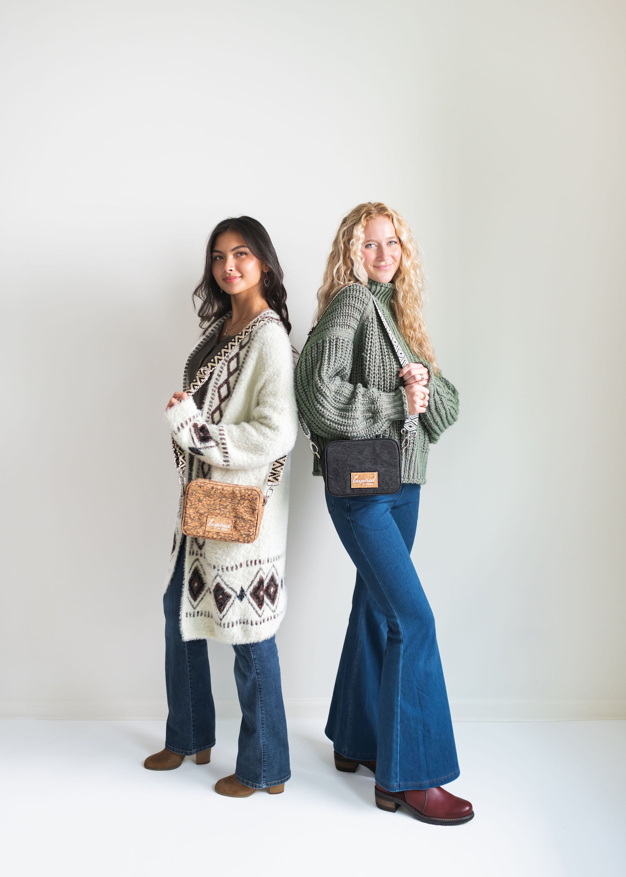 Anastasia Cork Small Crossbody - Marbled