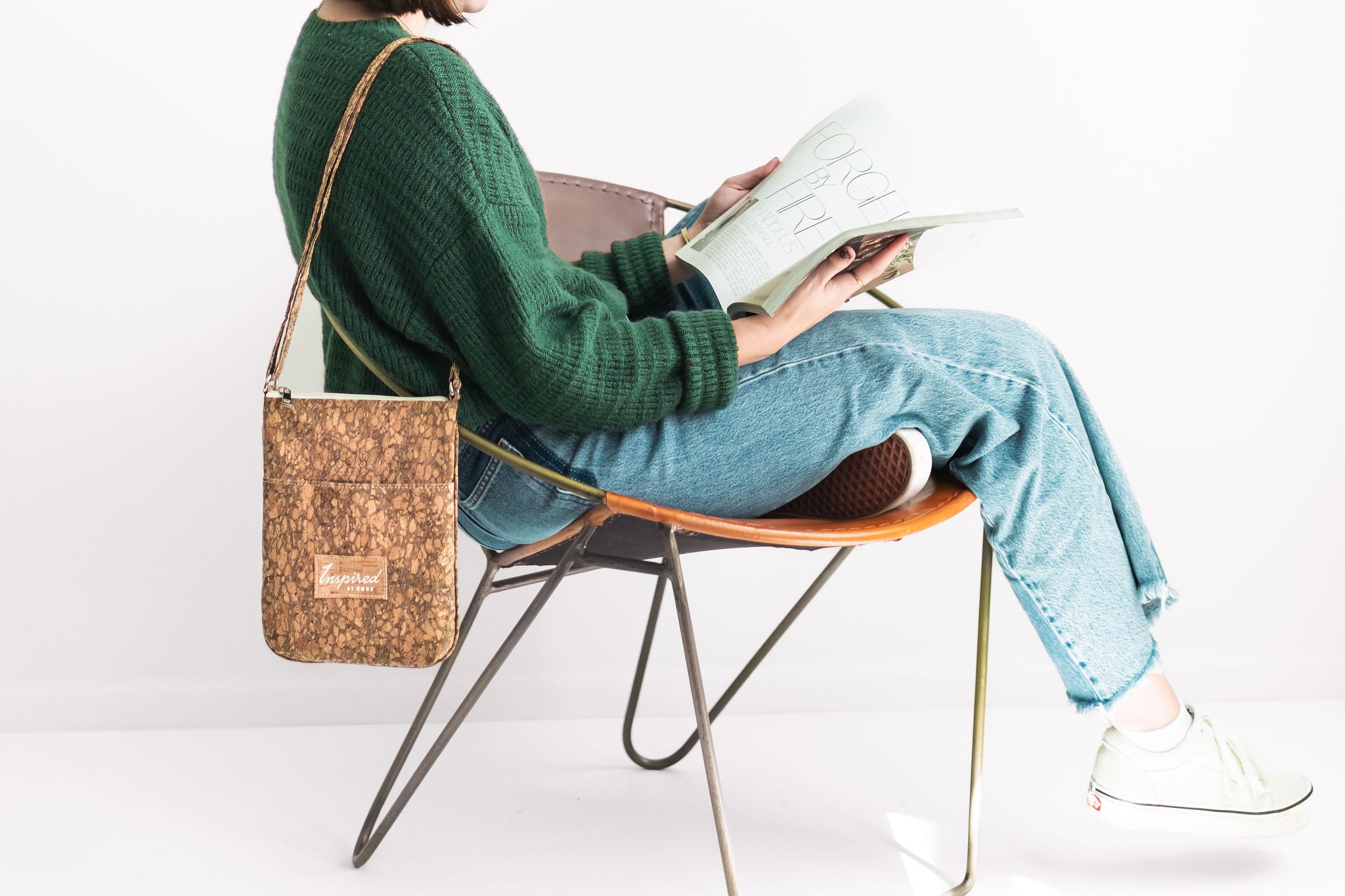 Flagler Cork Crossbody- Marbled