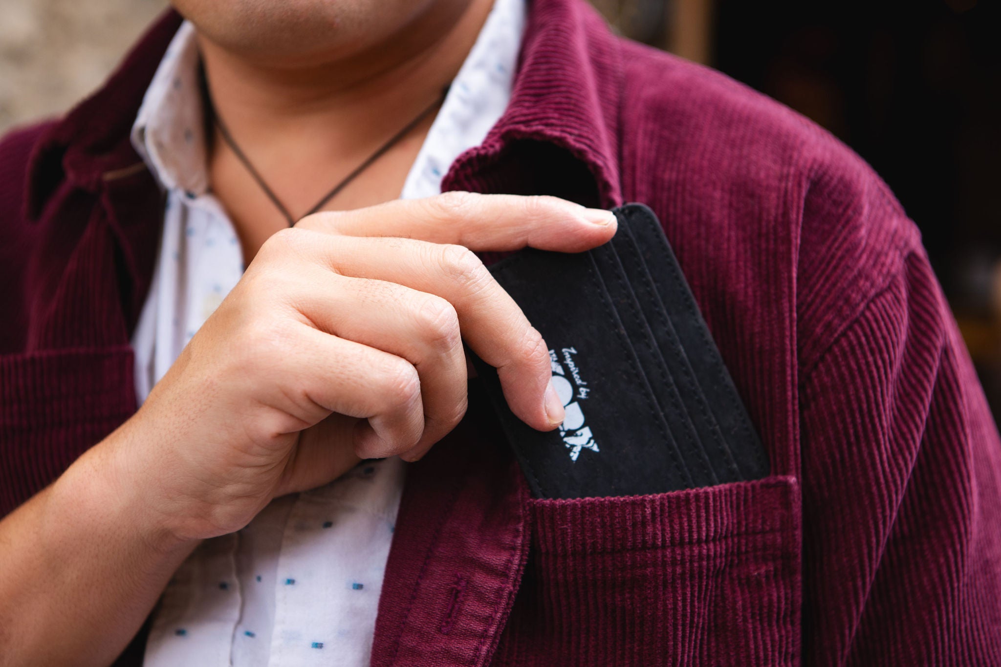 Credit Card Holder -Black Cork