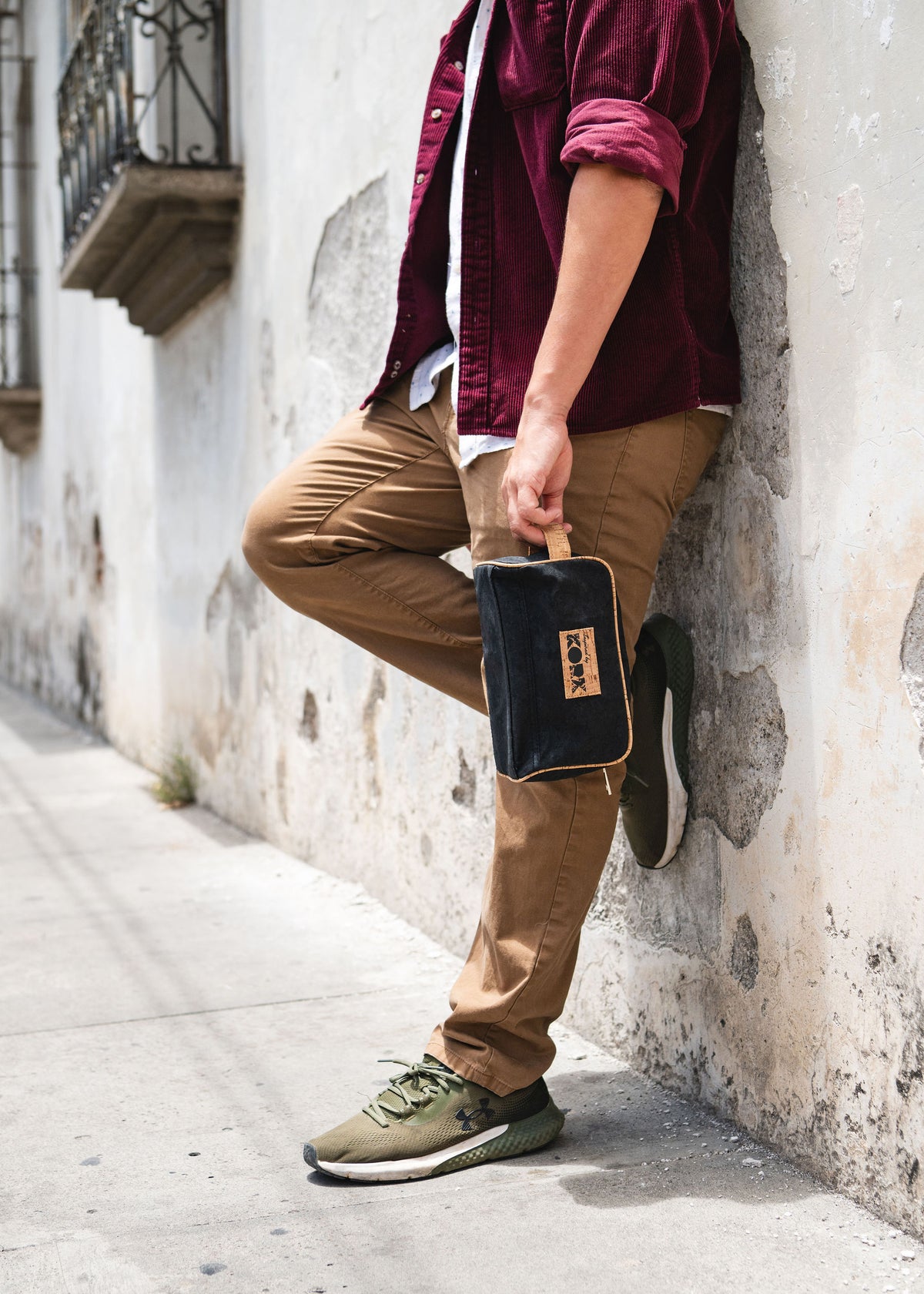 Atlantic Cork Travel Dopp Kit Cork - Black
