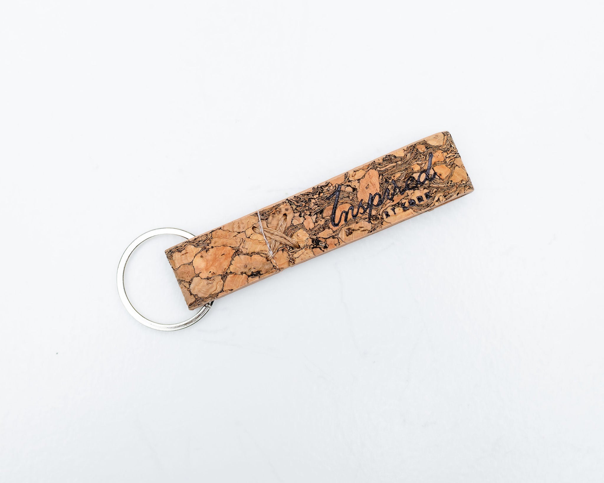 Cork Key Chain--Marbled