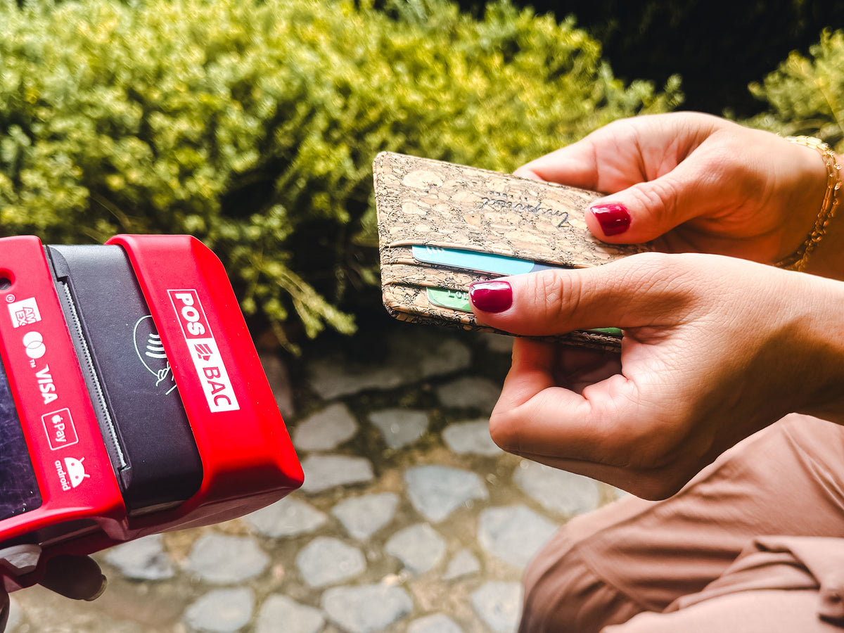 Credit Card Holder - Marbled Cork