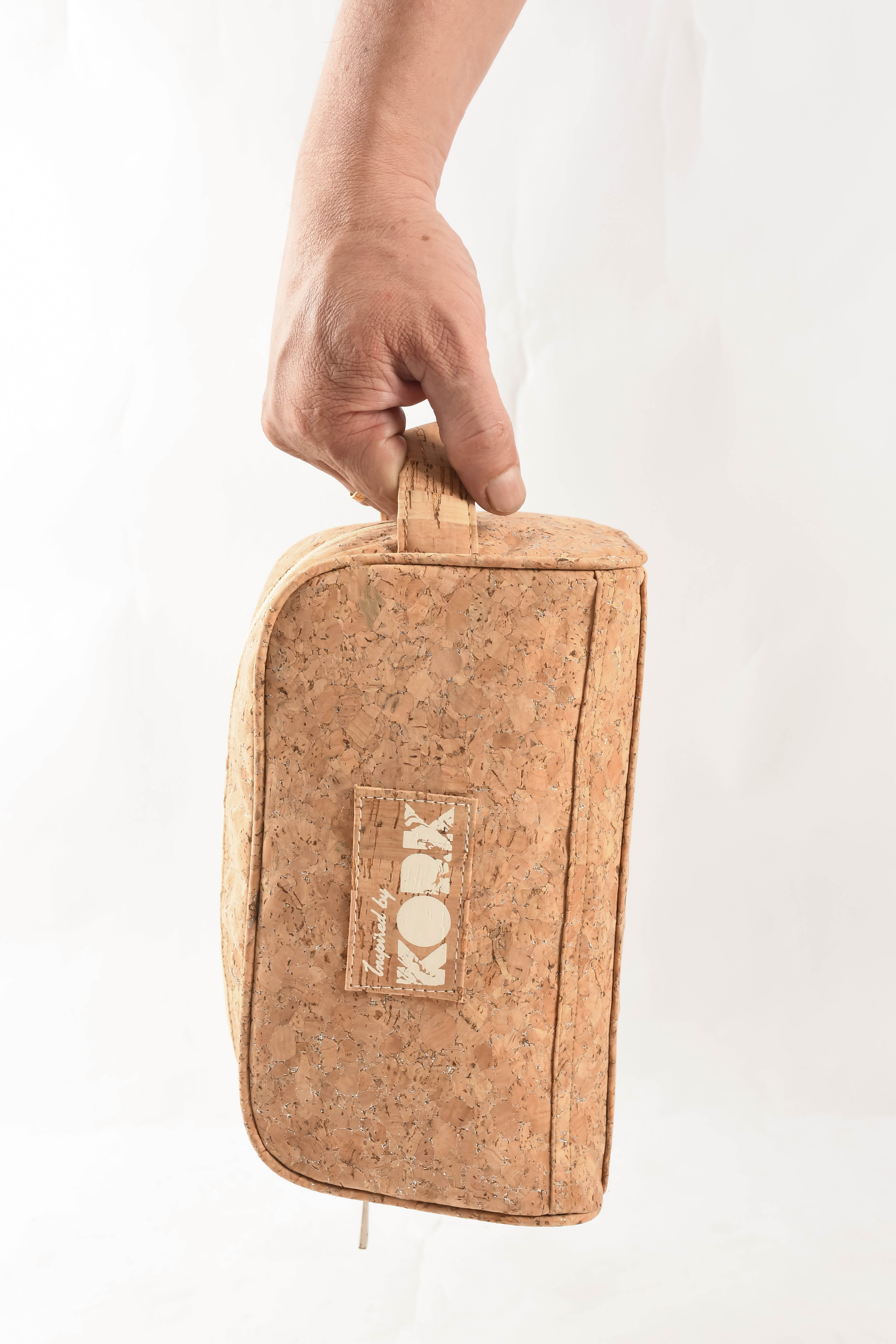Atlantic Cork Travel Dopp Kit Cork - Silvered
