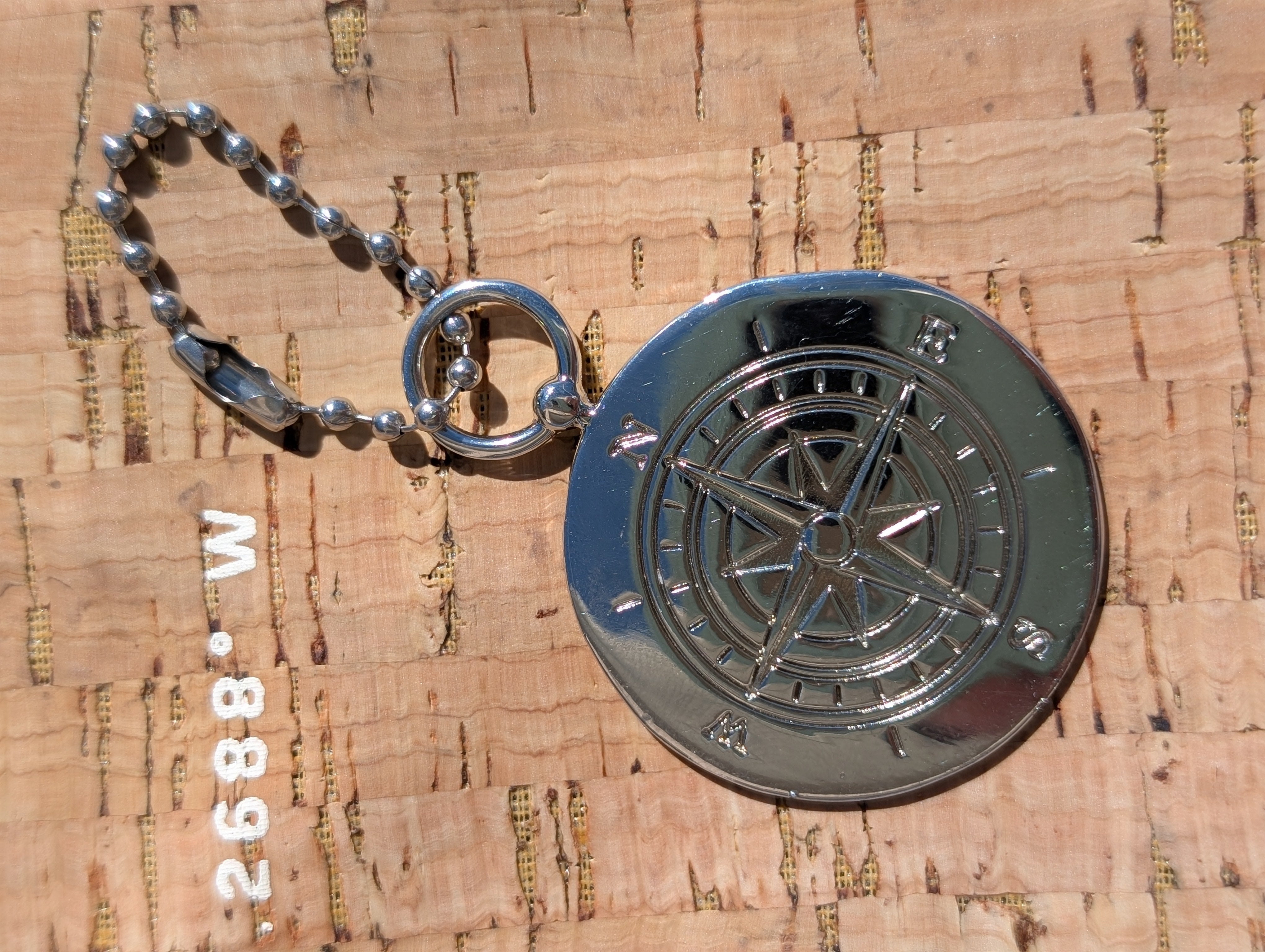 Bag Charm/Keychain - Metal Compass
