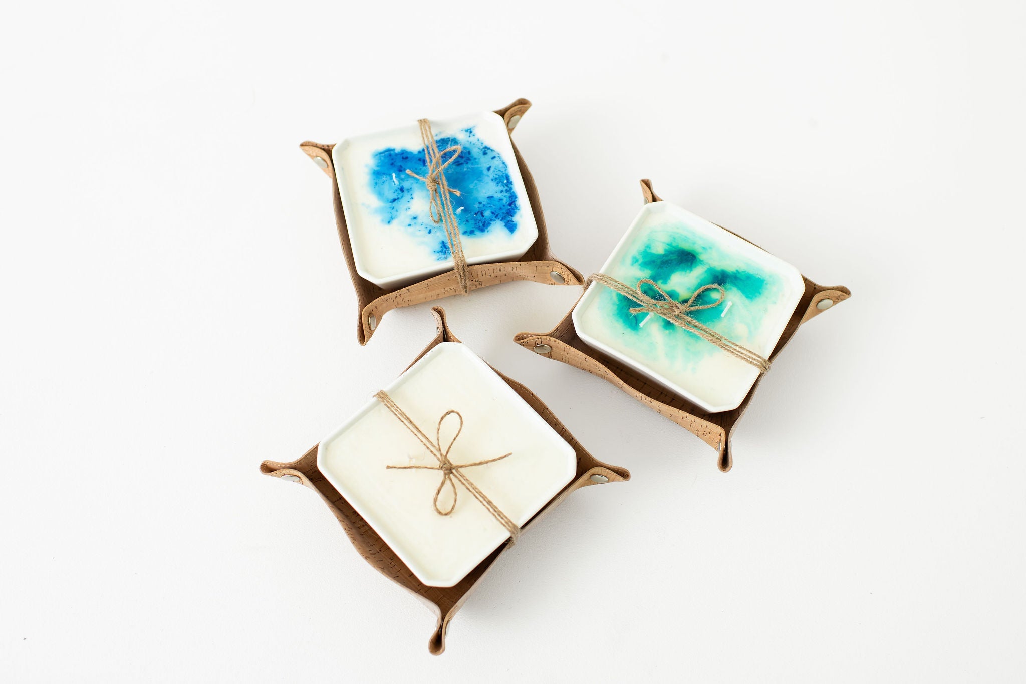 Candles w/Collapsible Cork Tray