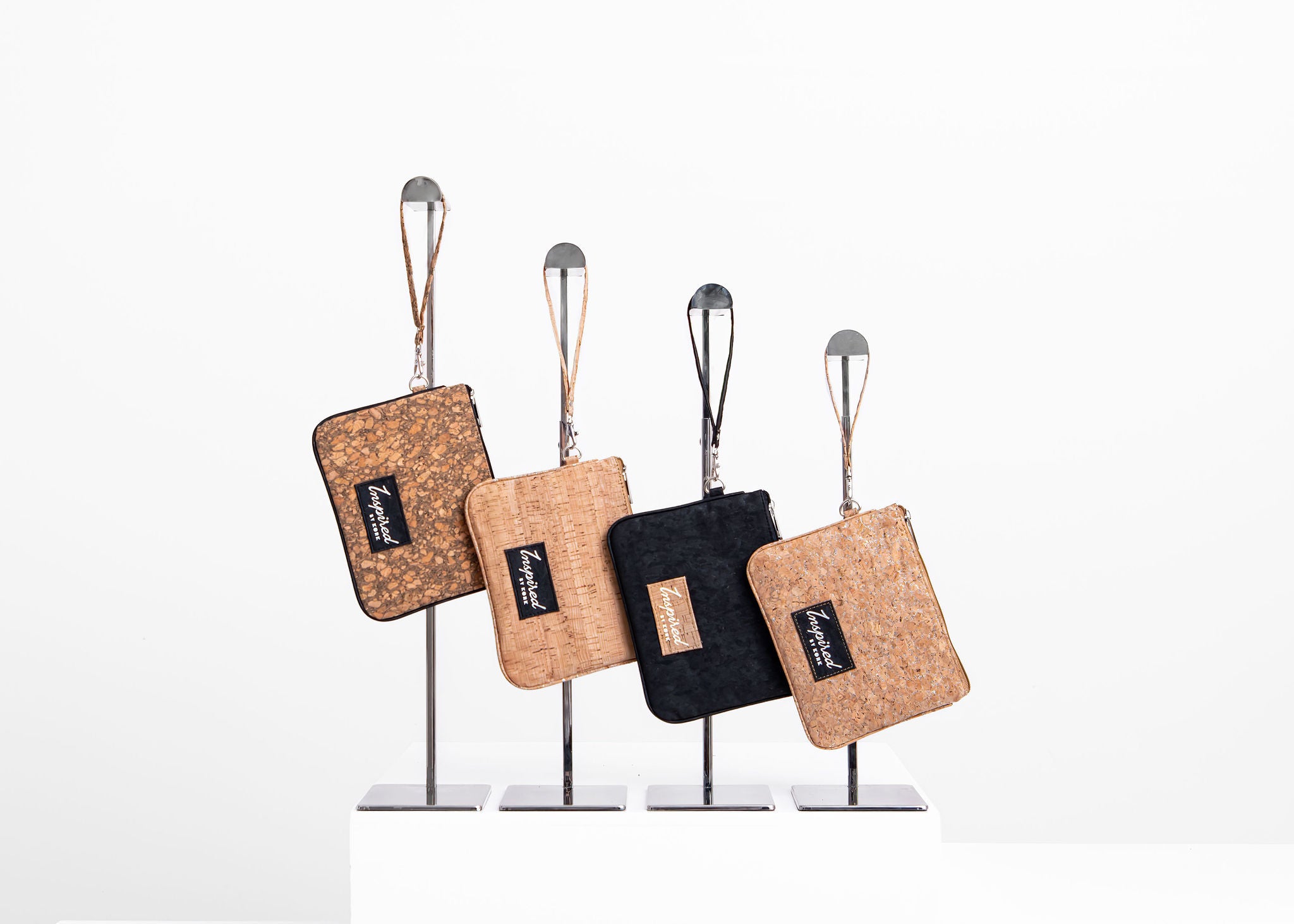 Amelia Cork Wristlet - Marbled