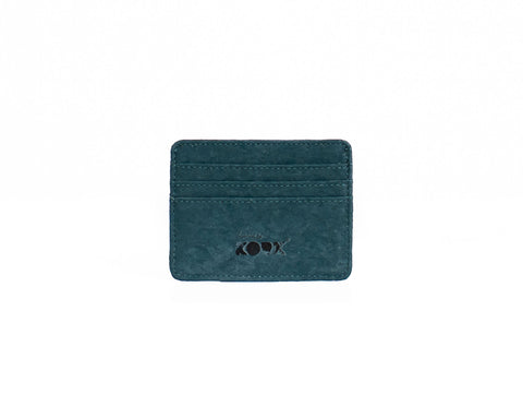 Credit Card Holder -Dark Teal Cork