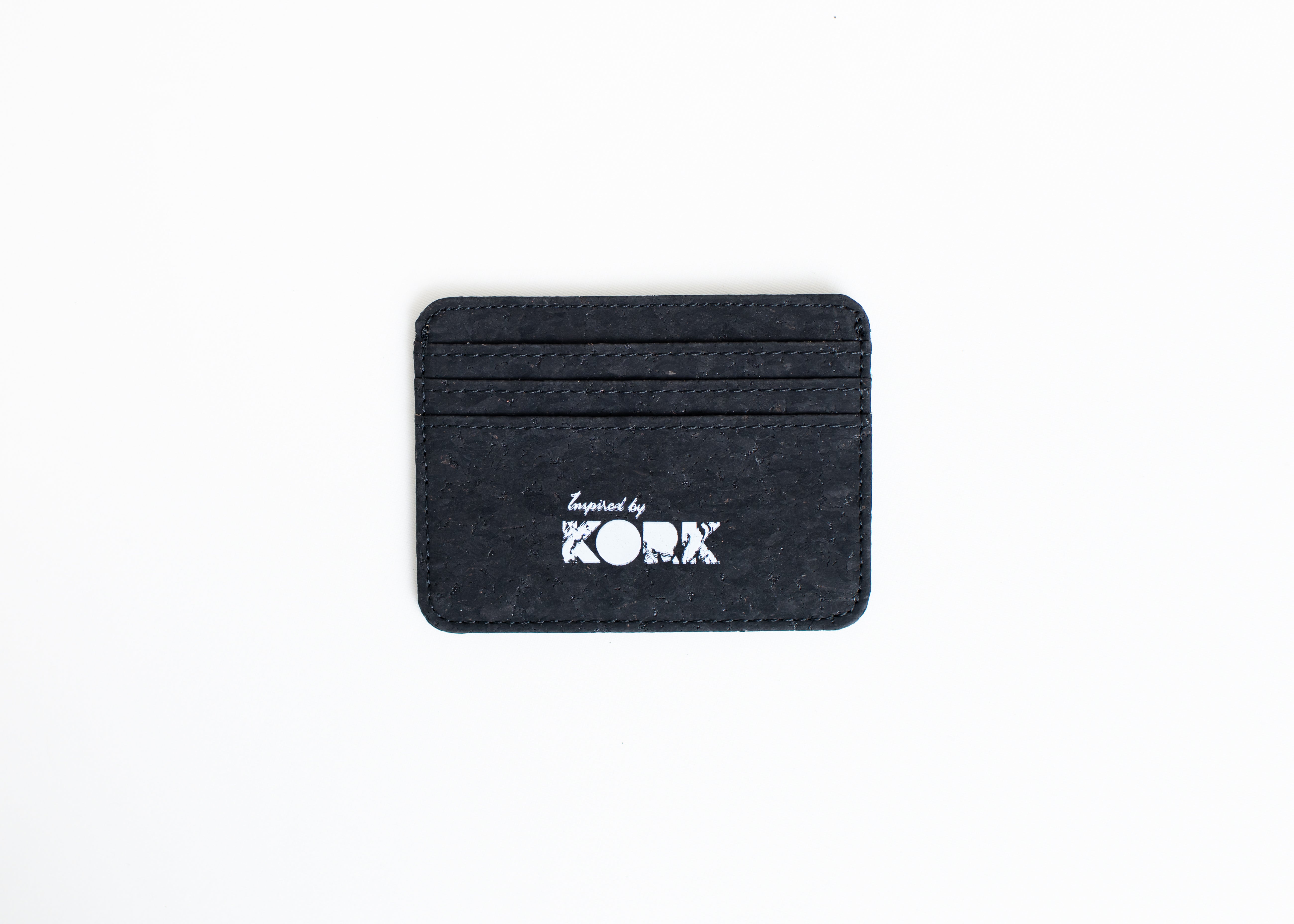 Cork Credit Card Holder -Black