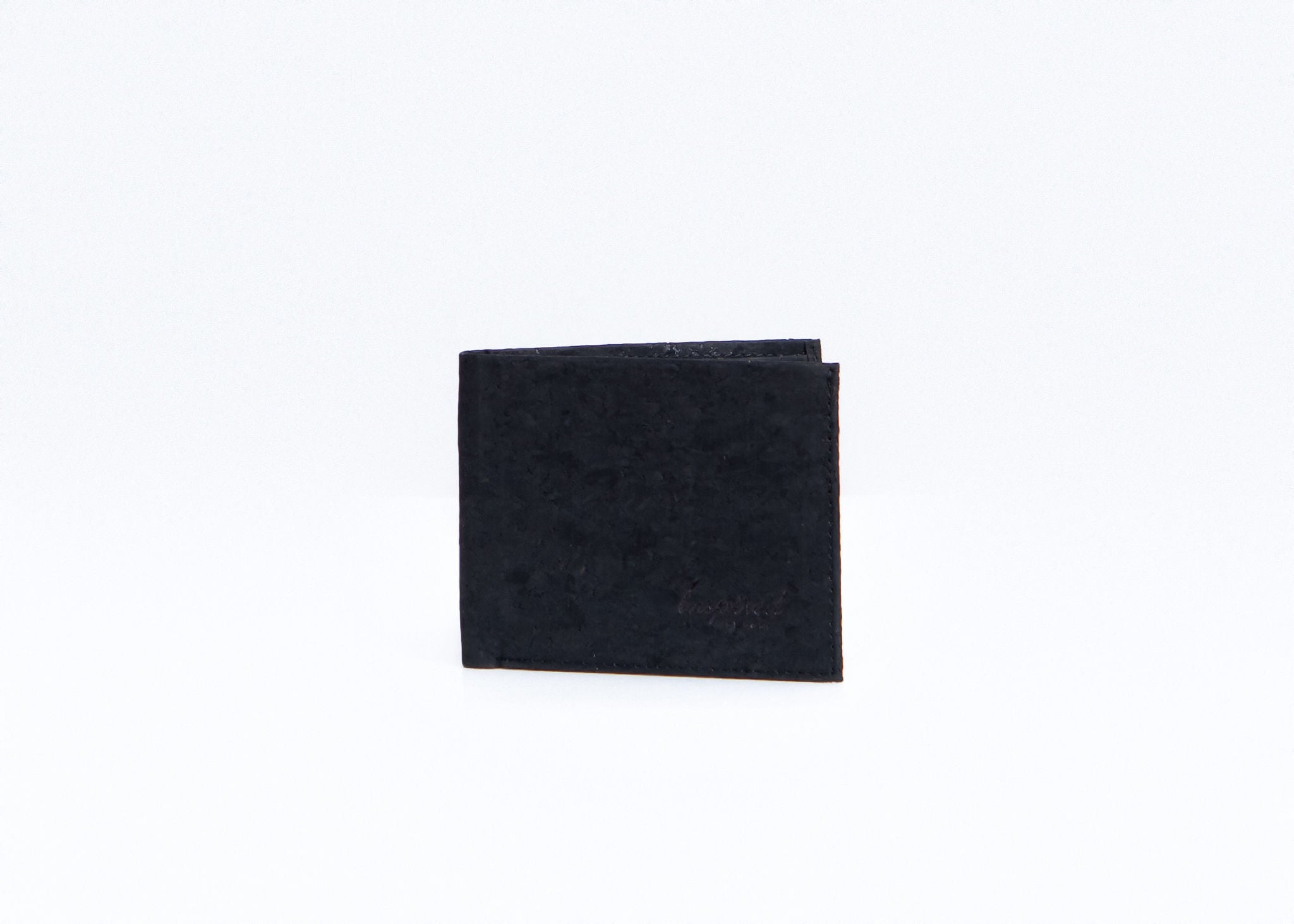 Cork Bi-Fold Wallet - Black