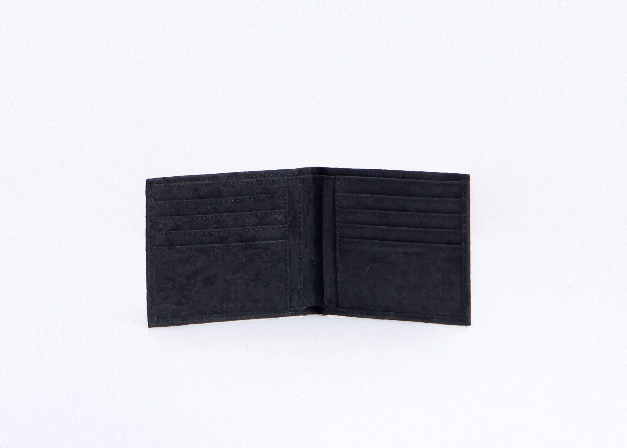 Cork Bi-Fold Wallet - Black