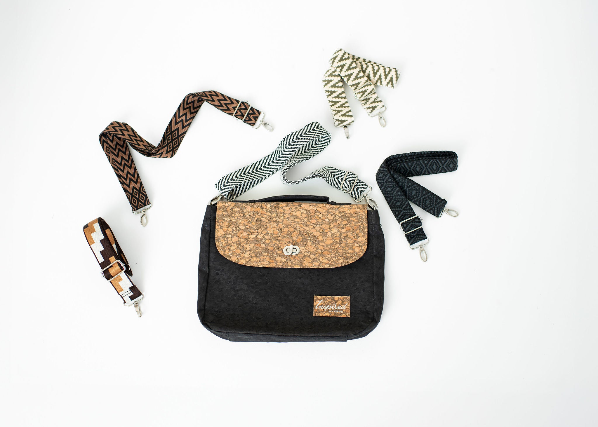 Crescent Cork Messenger - Black