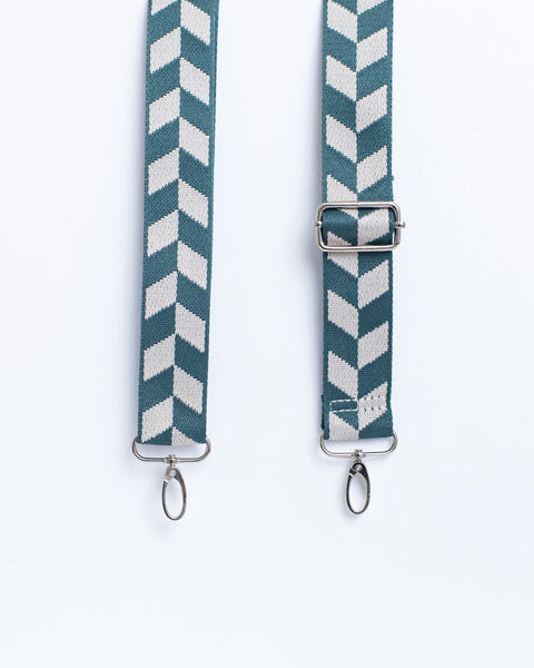 Adjustable Removable Chevron Teal Strap