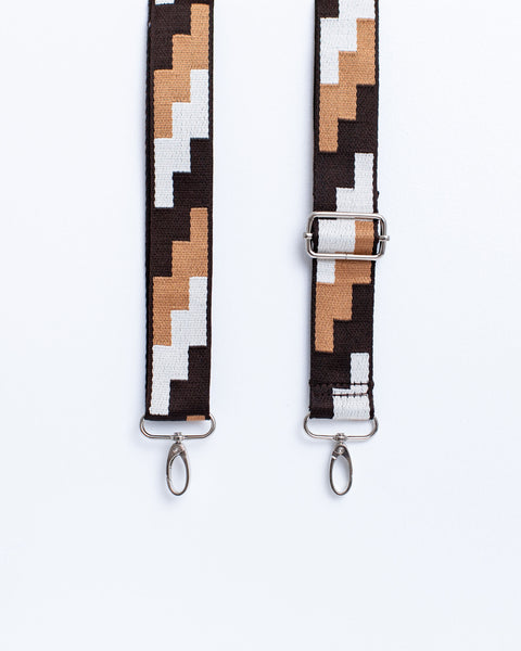 Adjustable Removable Block Brown/Tan/Cream Strap