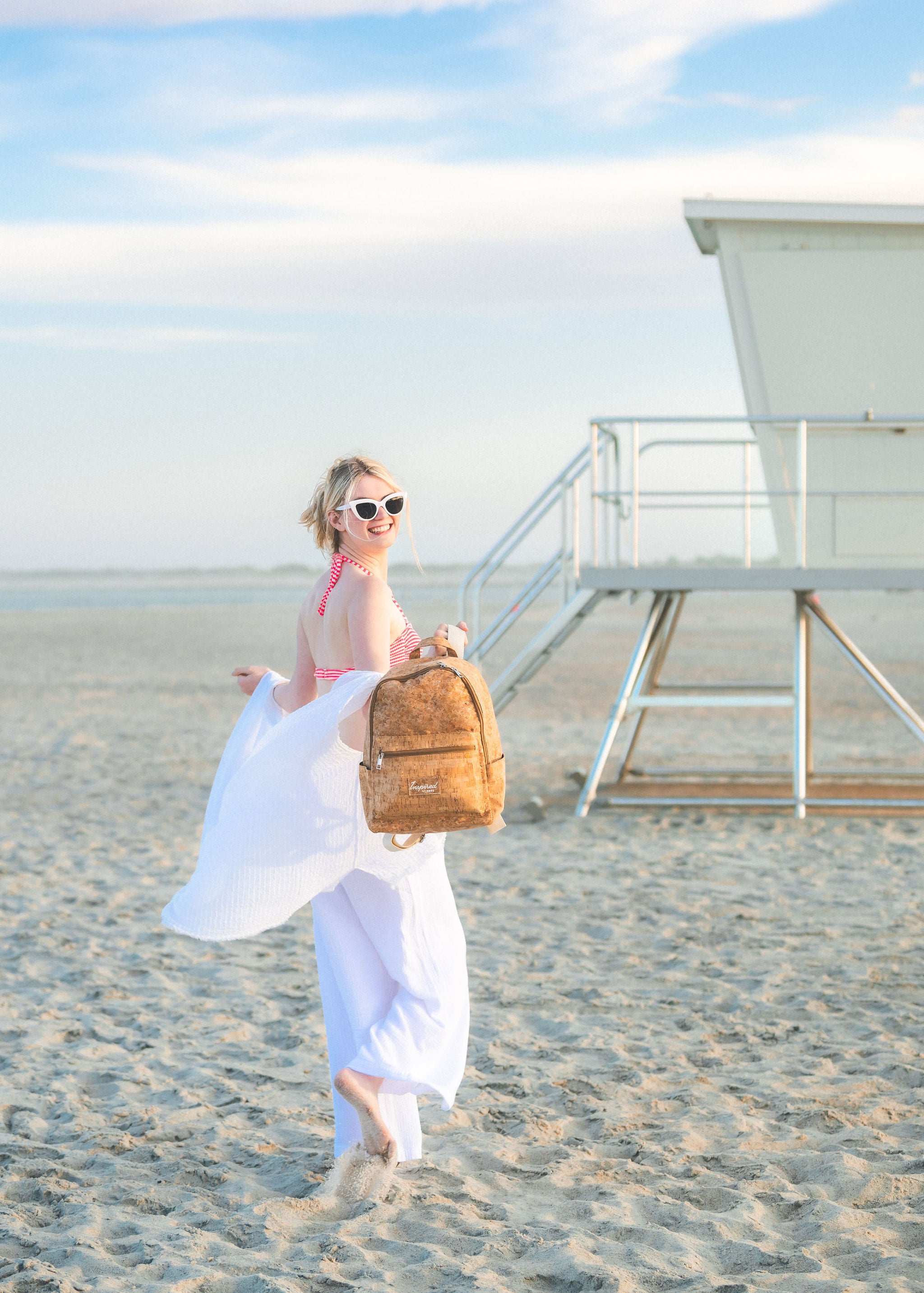 Butler Cork Backpack - Silvered