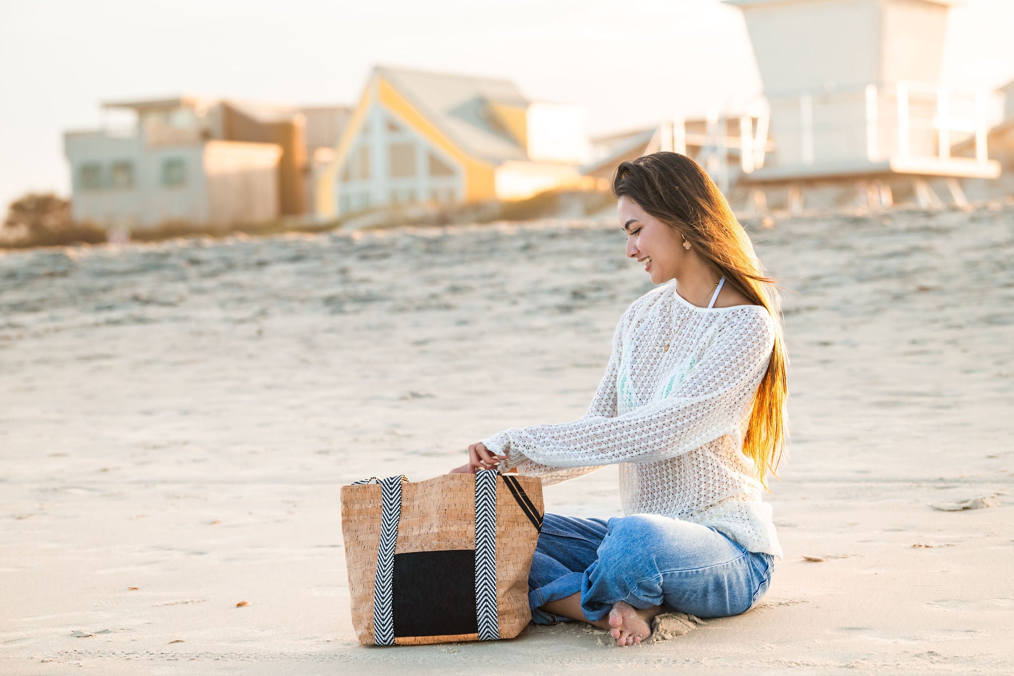 Vilano Cork Convertible Tote Bag - Natural