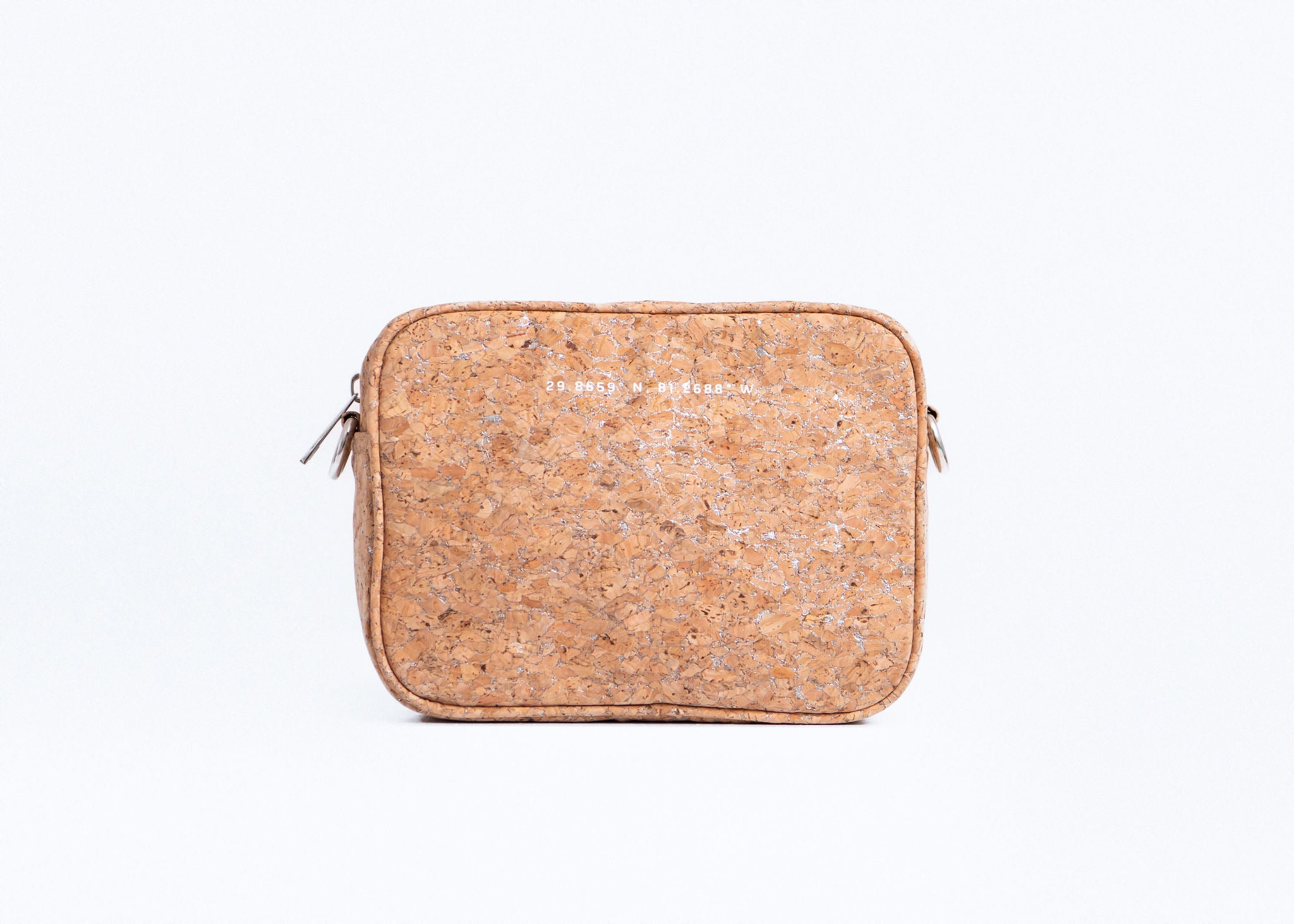 Anastasia Cork Small Crossbody- Silvered