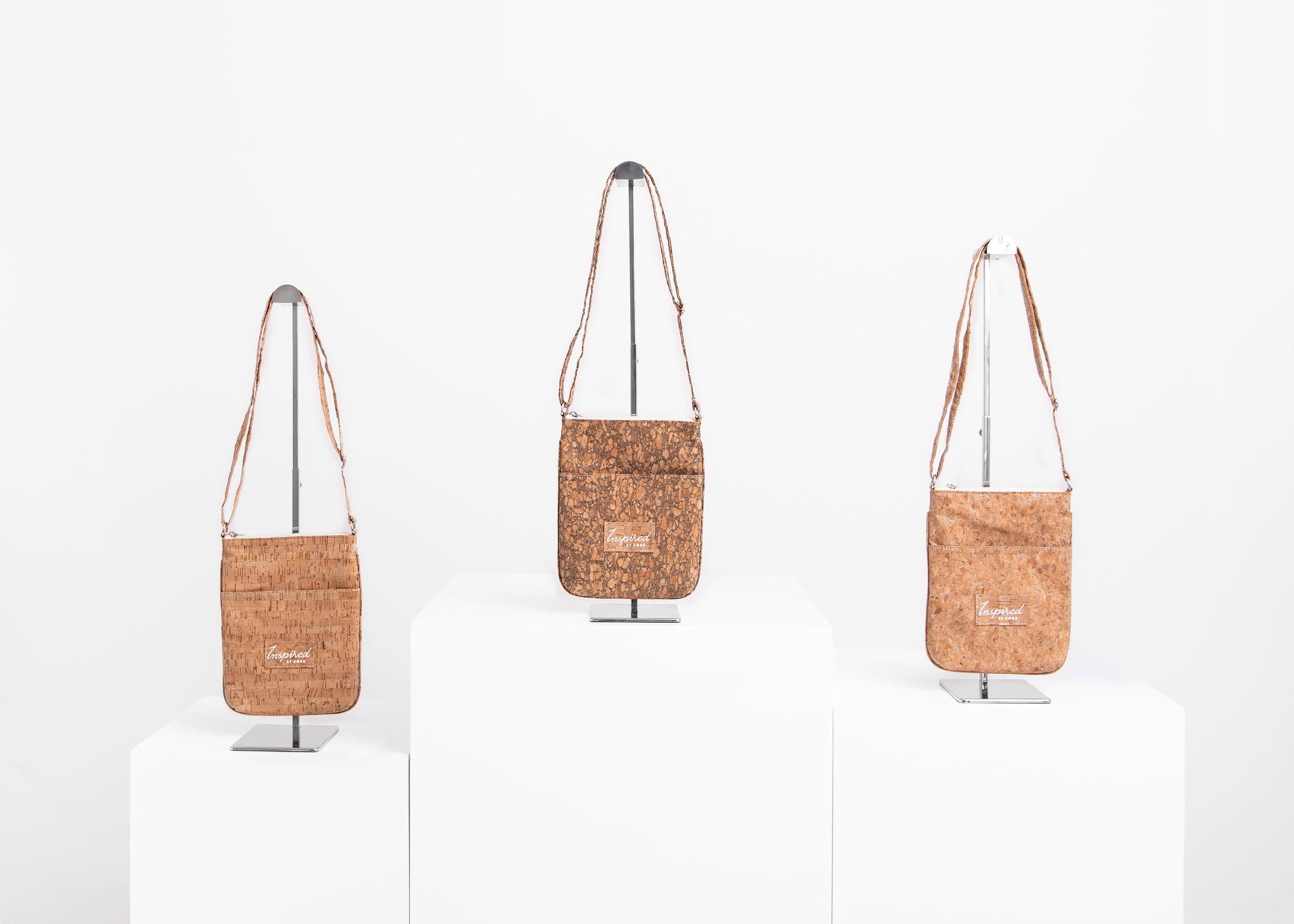 Flagler Cork Crossbody- Silvered