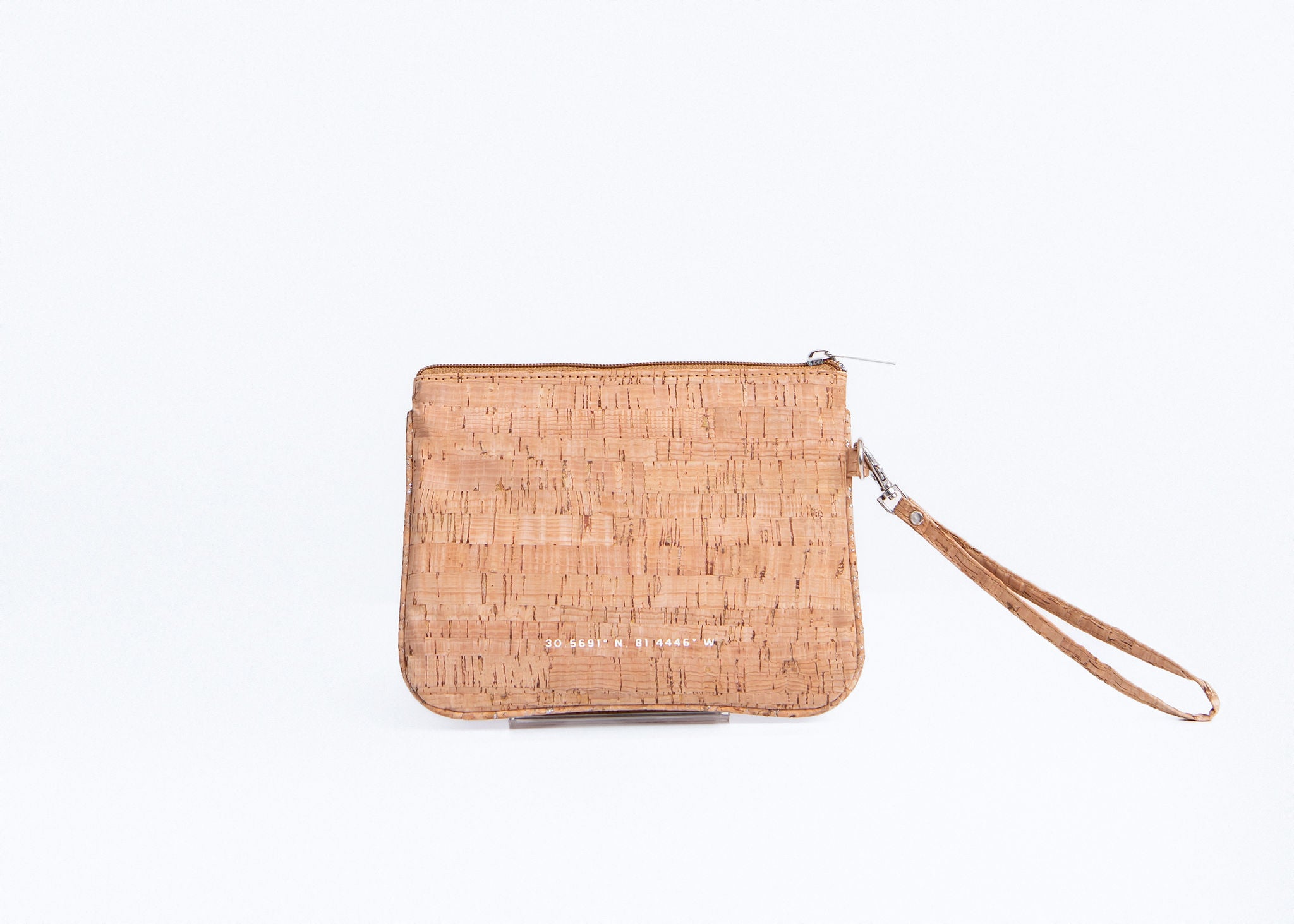 Amelia Cork Wristlet - Natural