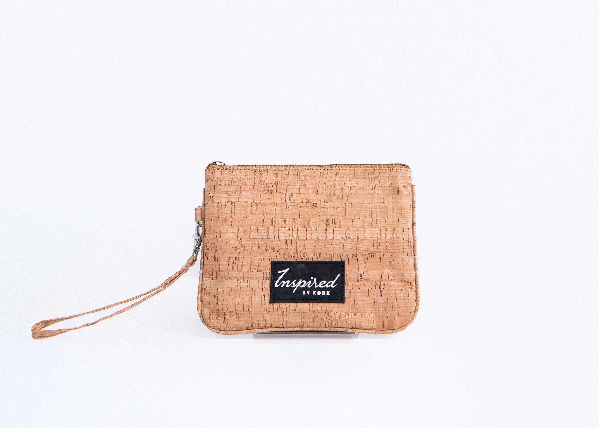 Amelia Cork Wristlet - Natural