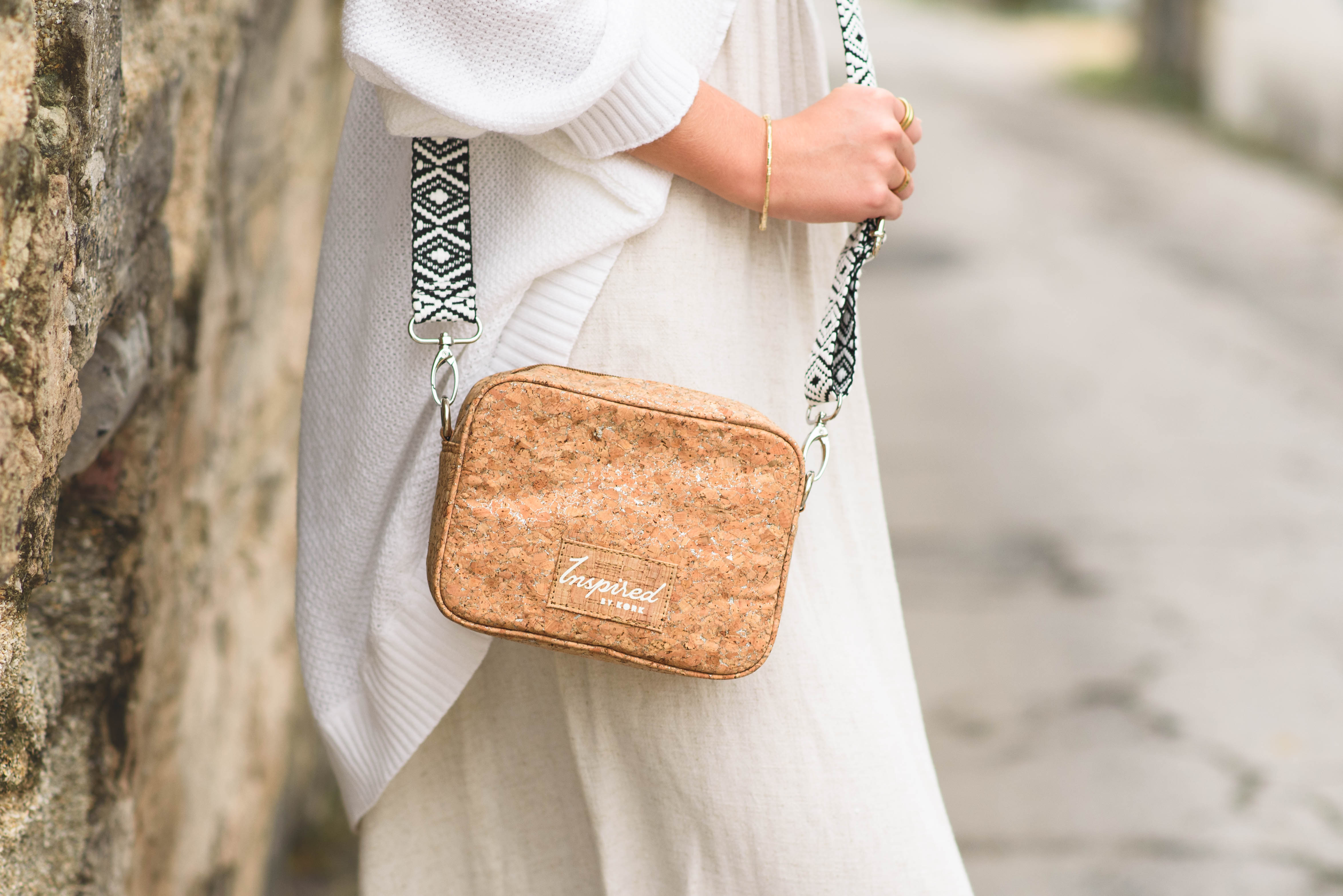 Anastasia Cork Small Crossbody- Silvered