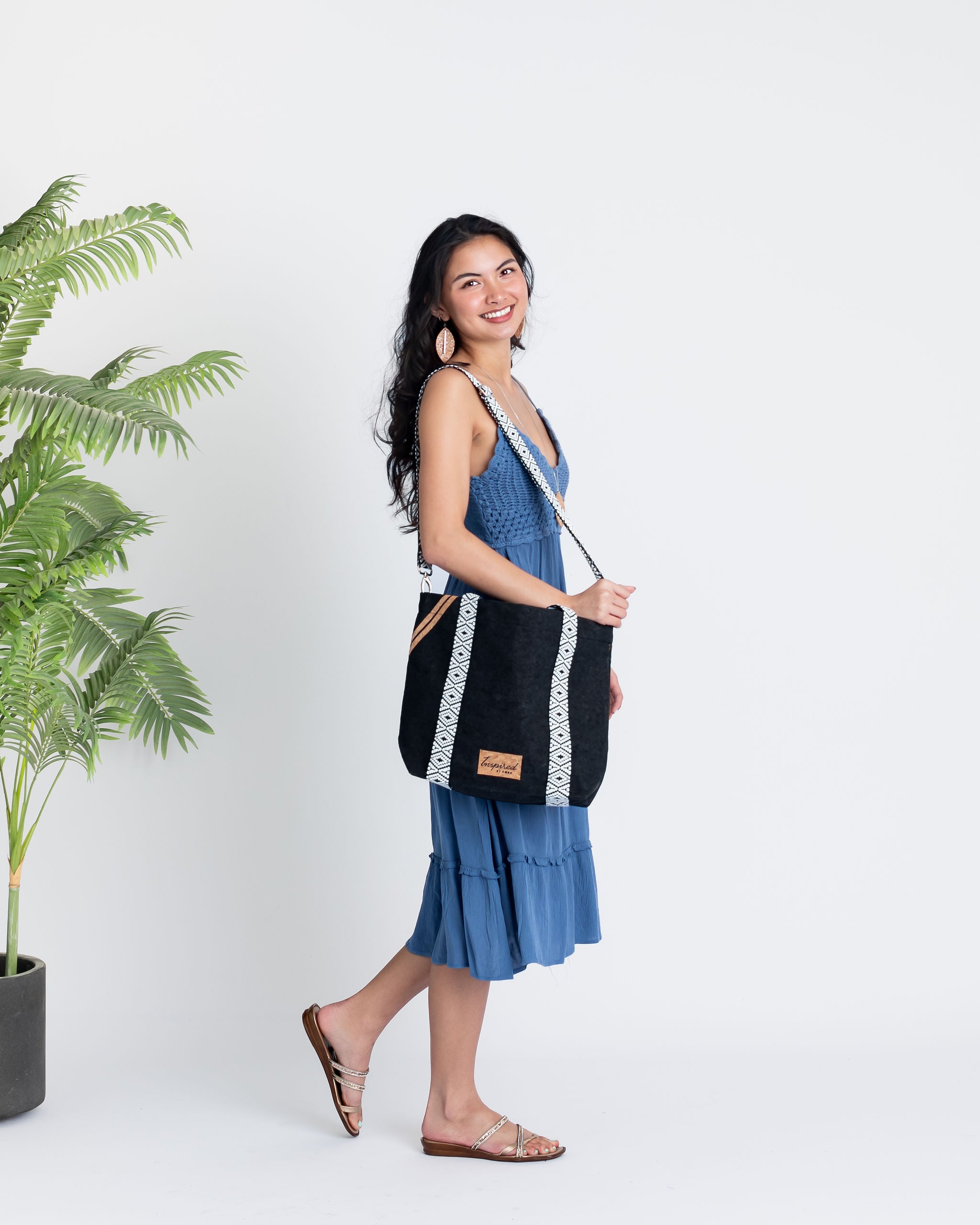 Vilano Cork Convertible Tote Bag - Black