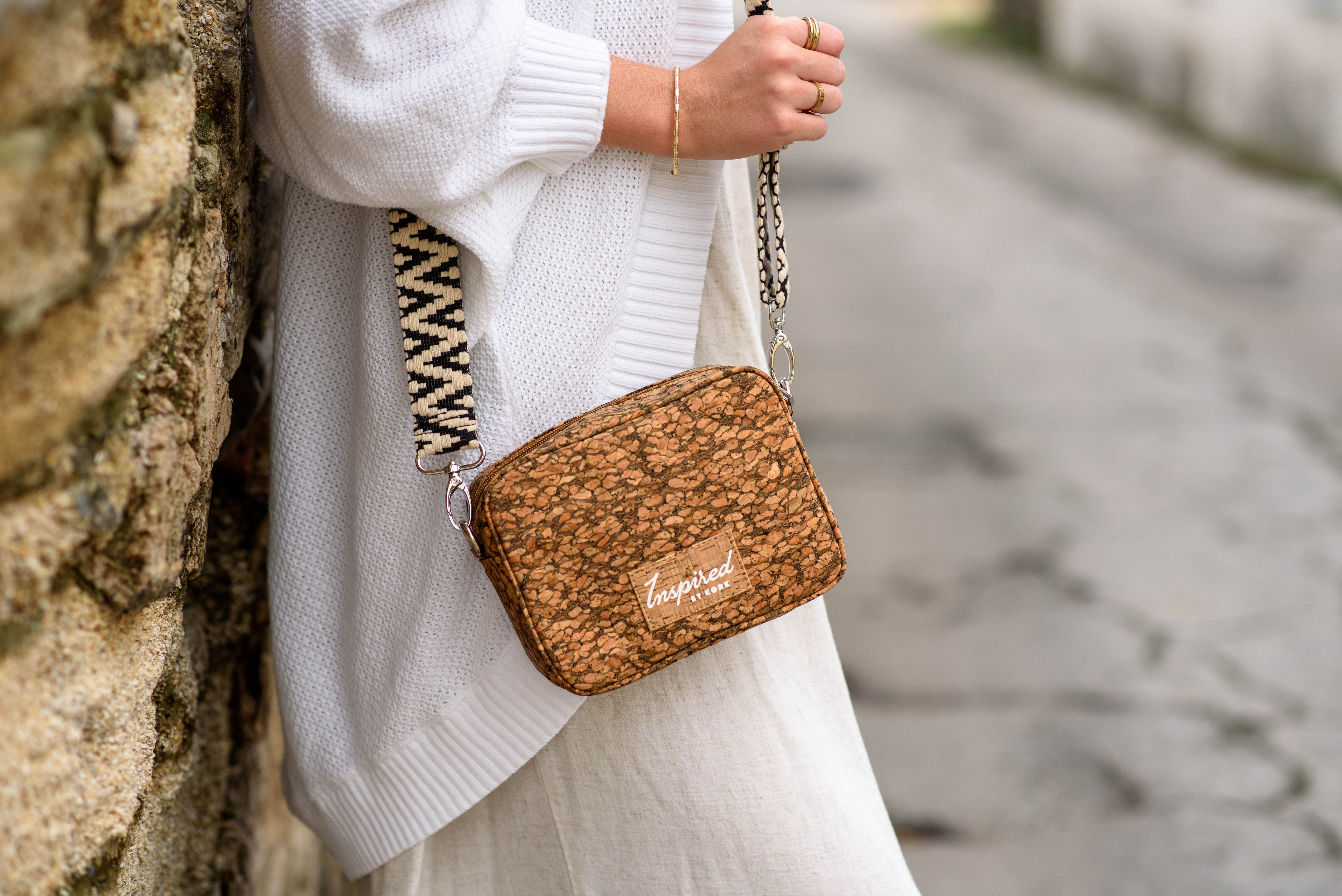Anastasia Cork Small Crossbody - Marbled