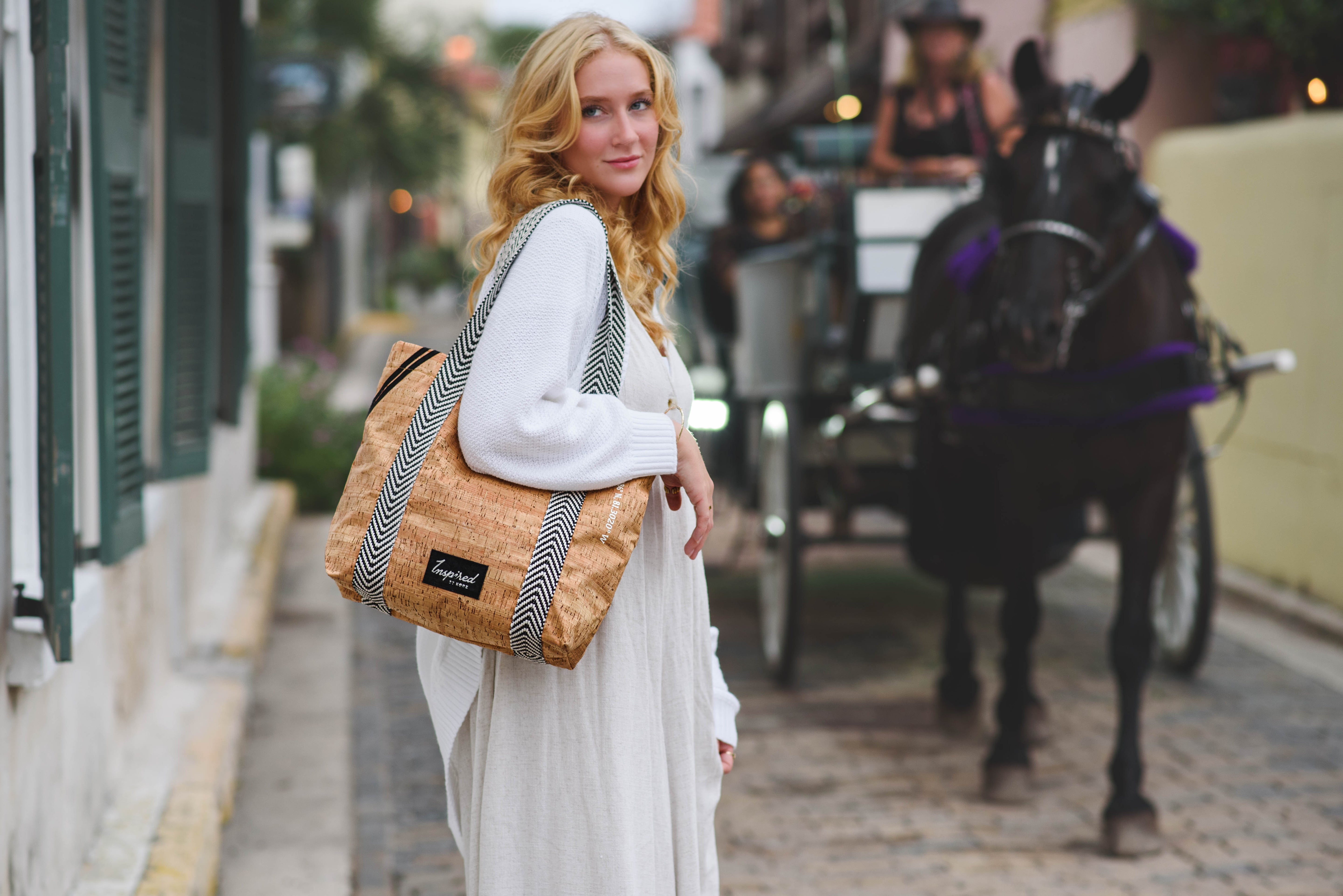 Vilano Cork Convertible Tote Bag - Natural