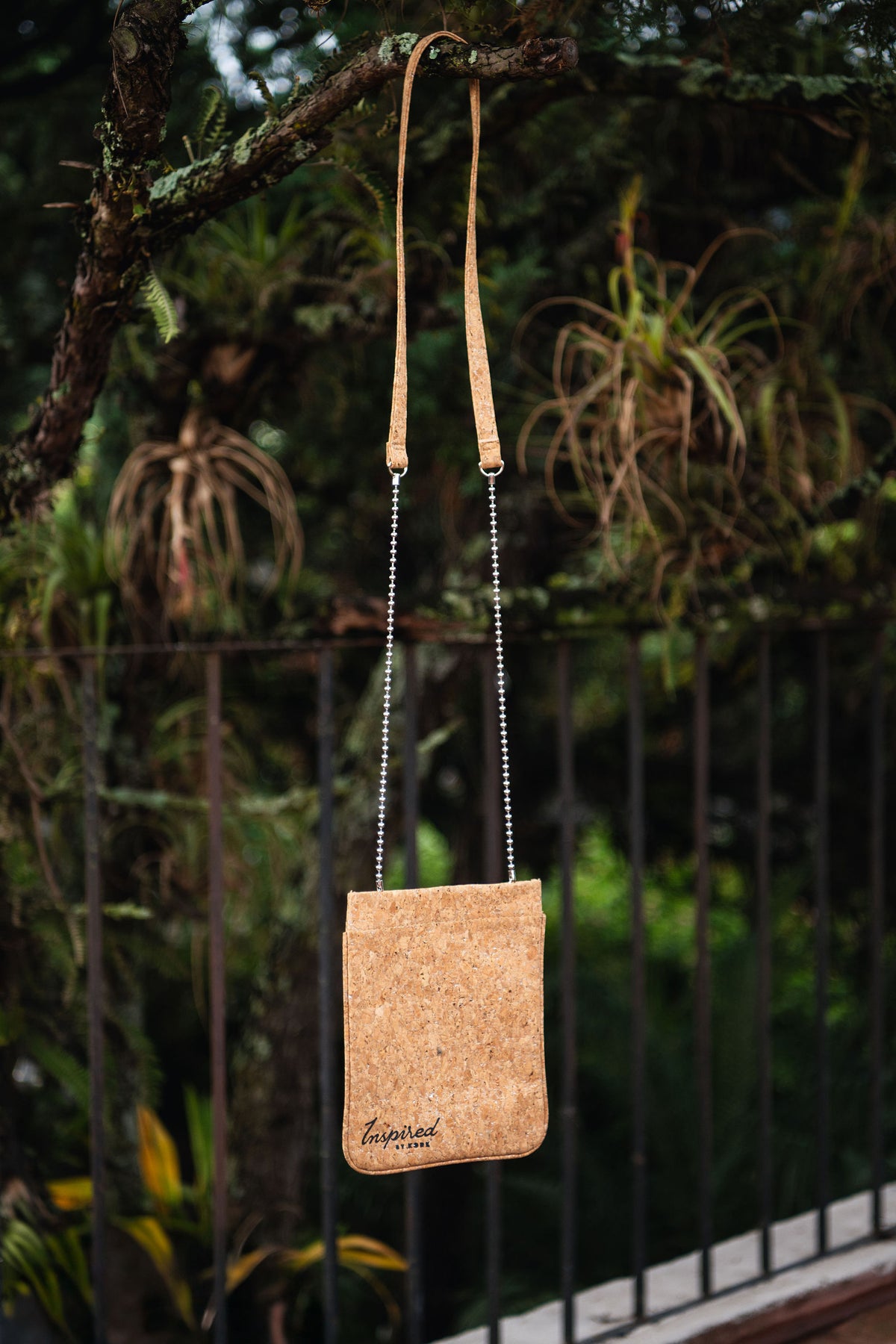 St. Augustine Cork Phone Crossbody - Silvered