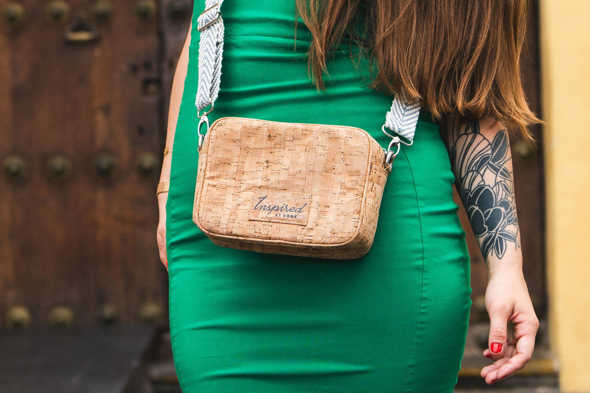 Anastasia Cork Small Crossbody - Natural