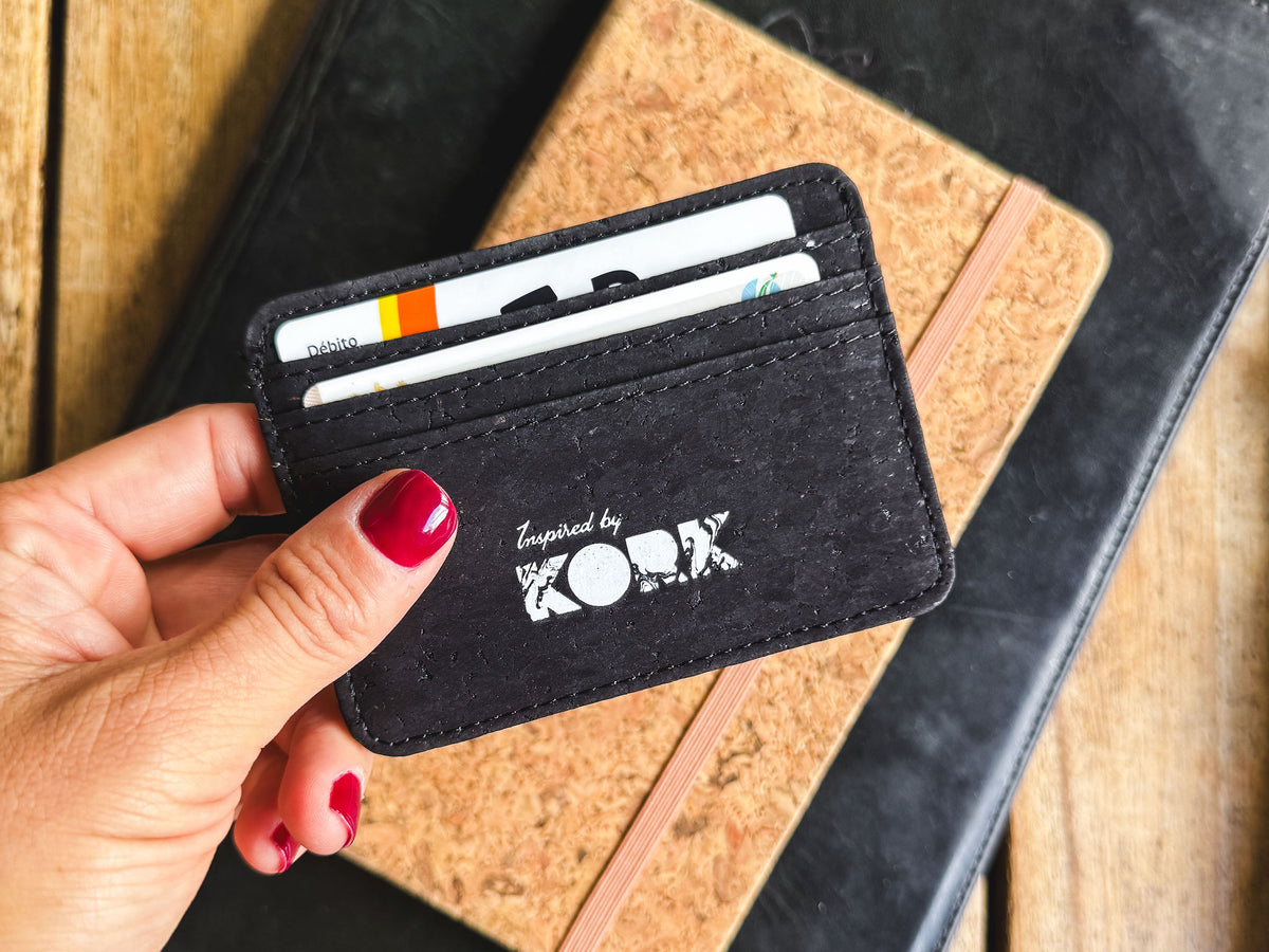 Credit Card Holder -Black Cork