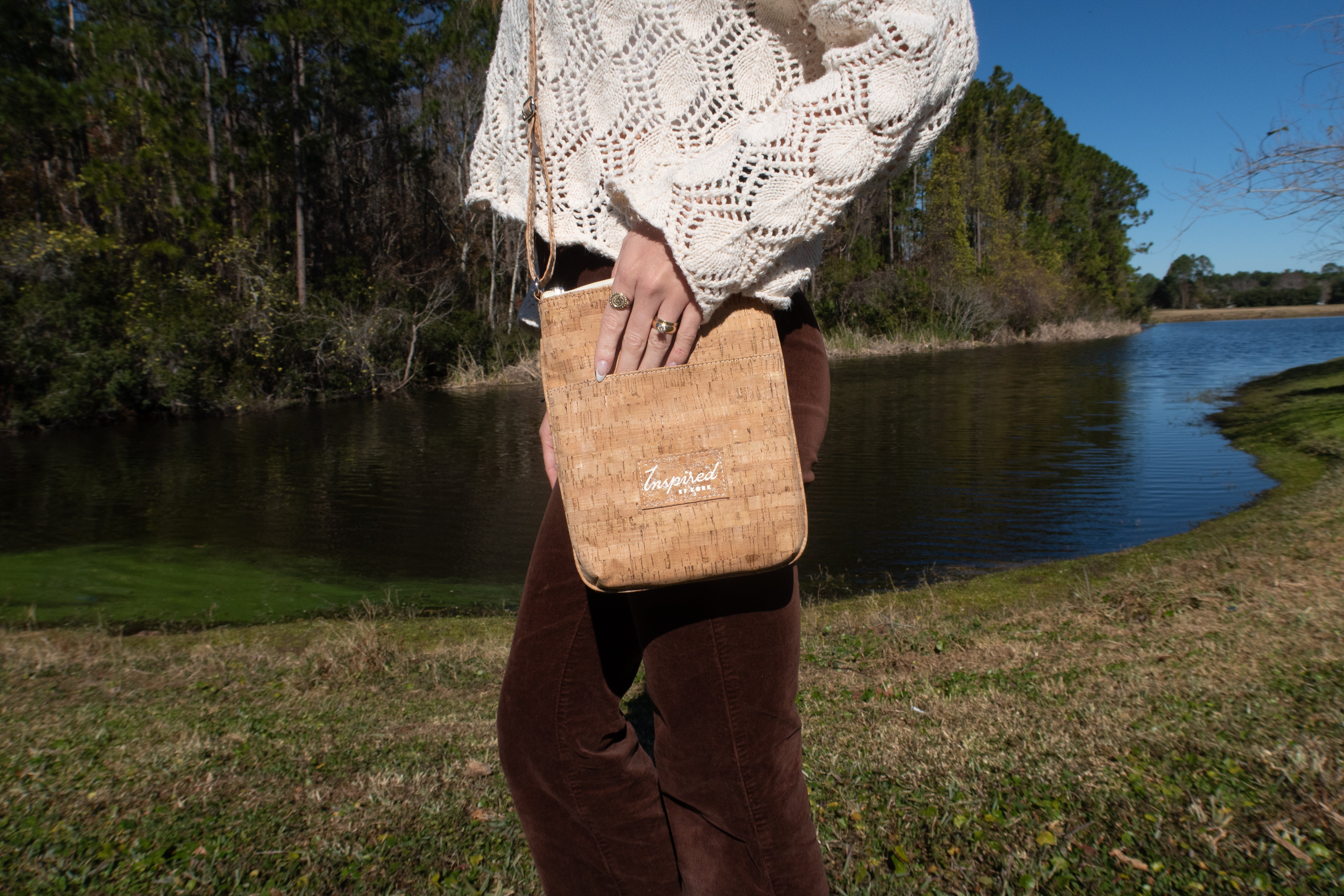 Flagler Cork Crossbody- Natural