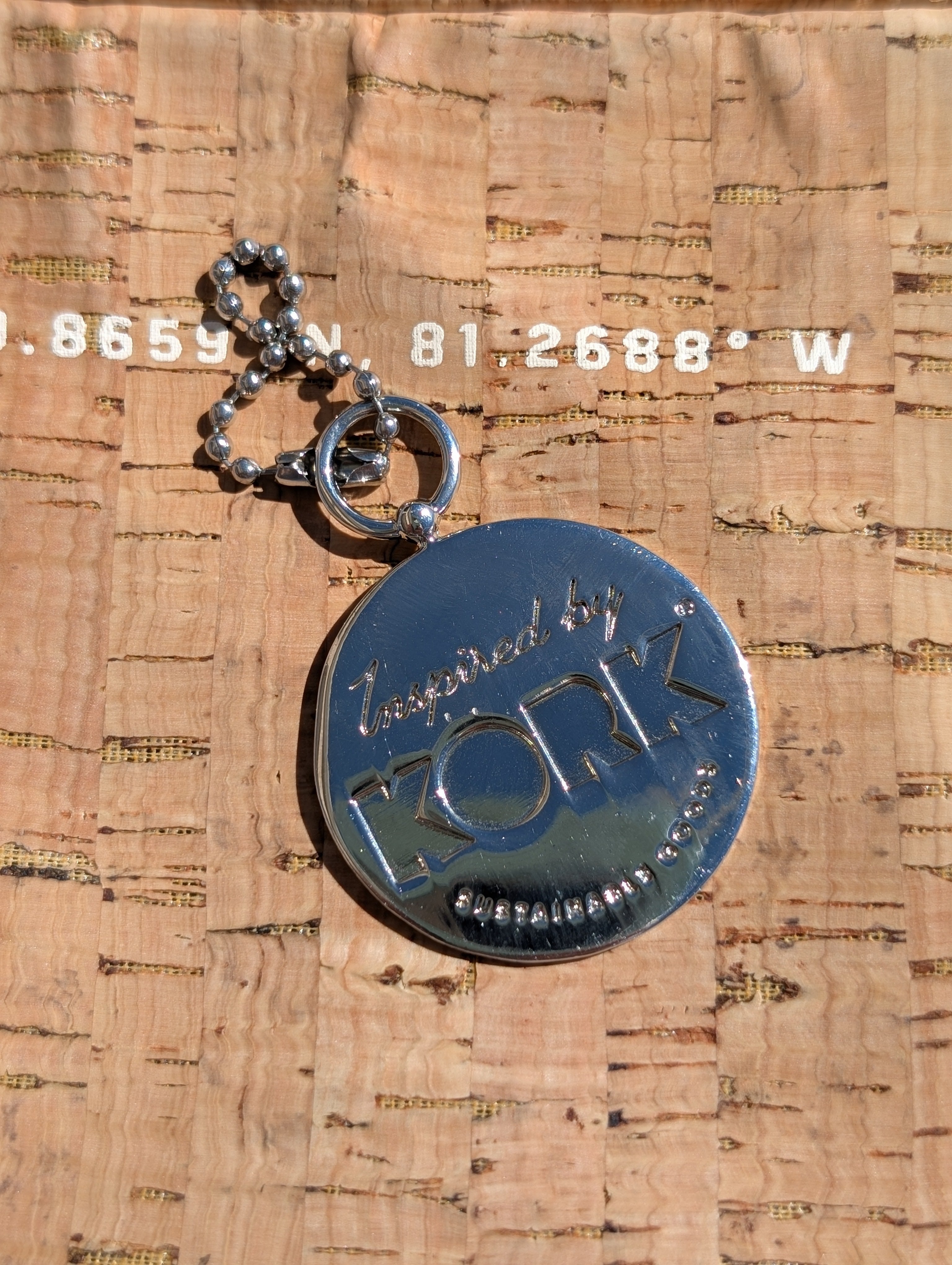 Bag Charm/Keychain - Metal Compass