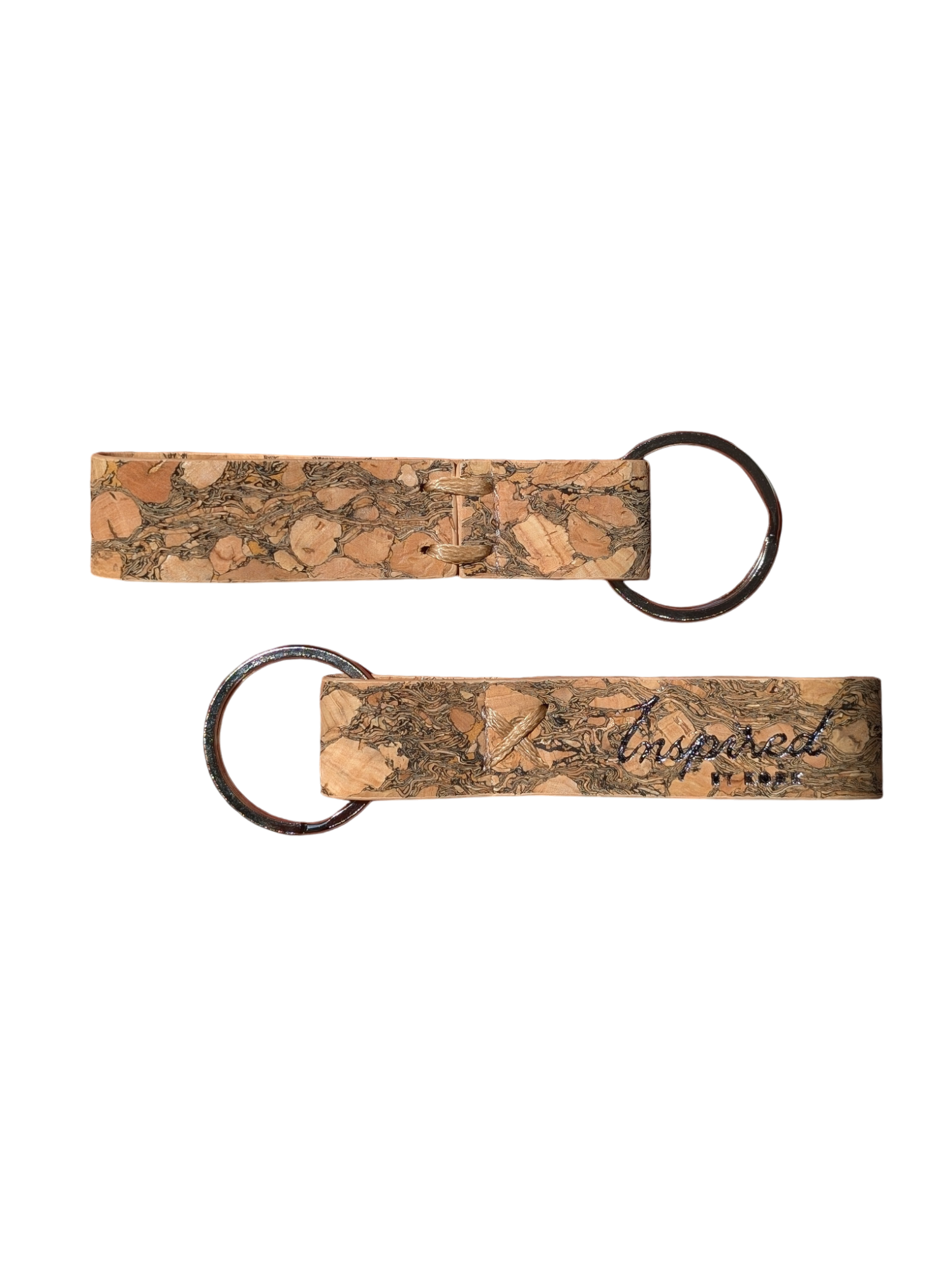 Cork Key Chain--Marbled