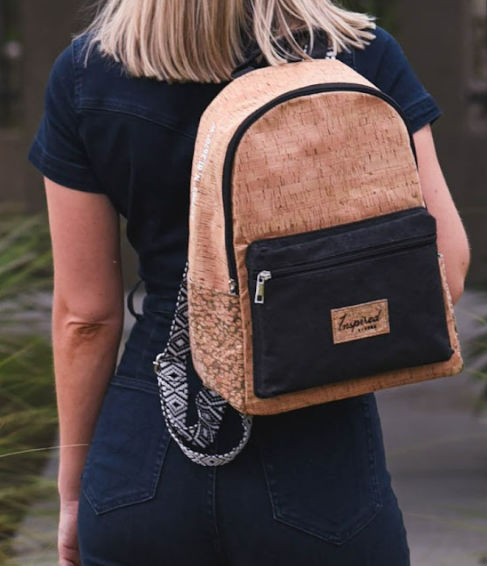 Cork discount backpack purse
